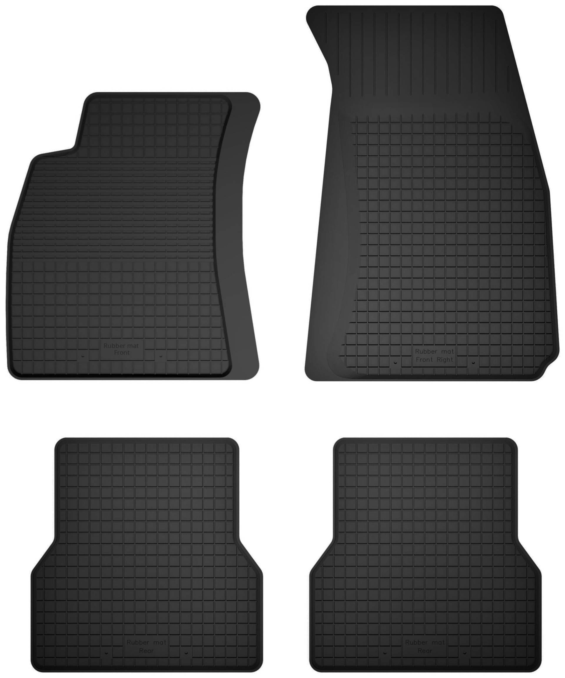 Wielganizator Gummimatten passend für Audi A4 B6 (2001-2004) Limousine, Kombi, Cabrio, Avant | 4-teiliges Set | bessere Passform als universelle Matten | Schwarz von Wielganizator