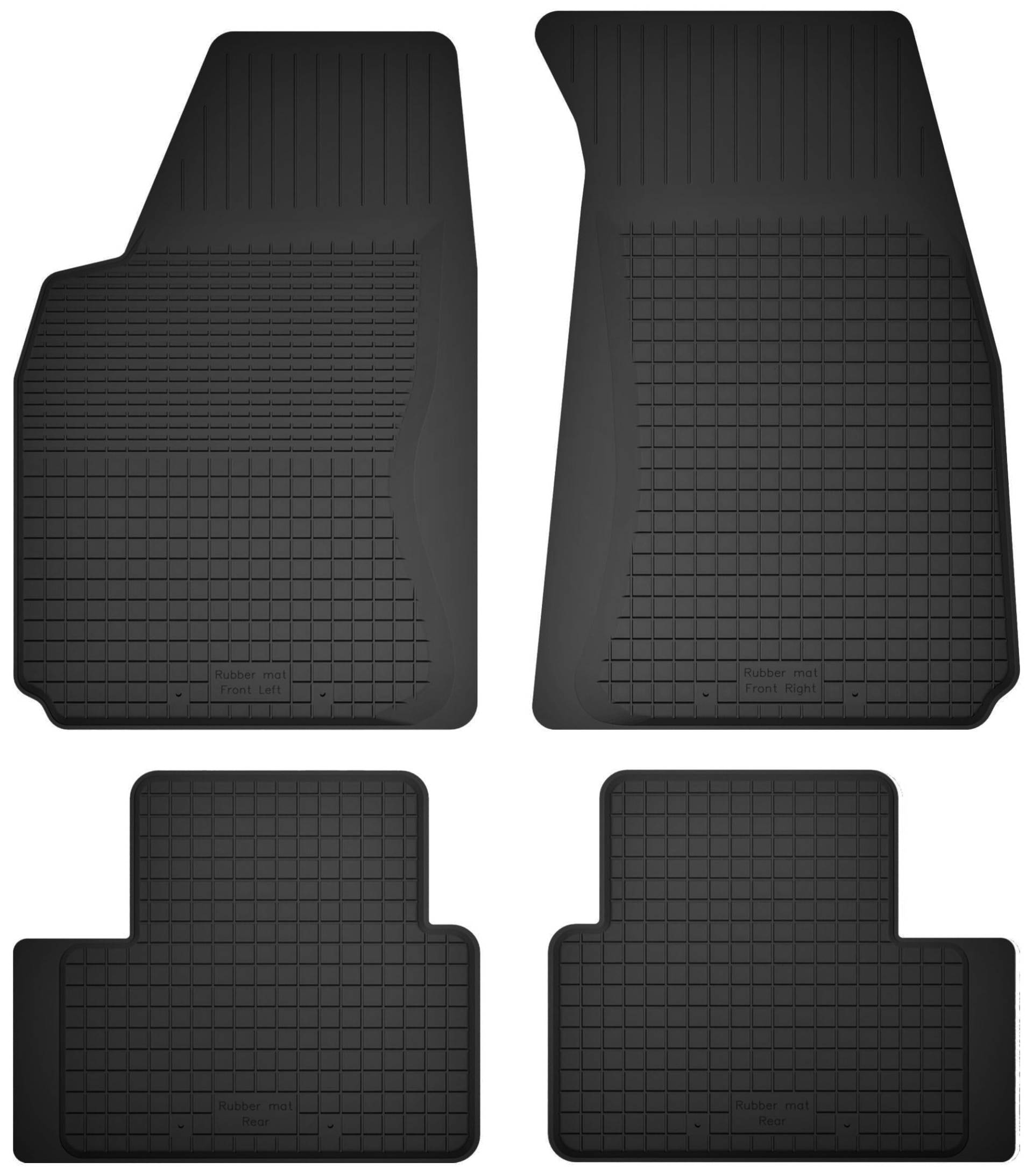 Wielganizator Gummimatten passend für Audi Q5 FYT (2021-2022) Sportback Plug-in-Hybrid | 4-teiliges Set | bessere Passform als universelle Matten | Schwarz von Wielganizator