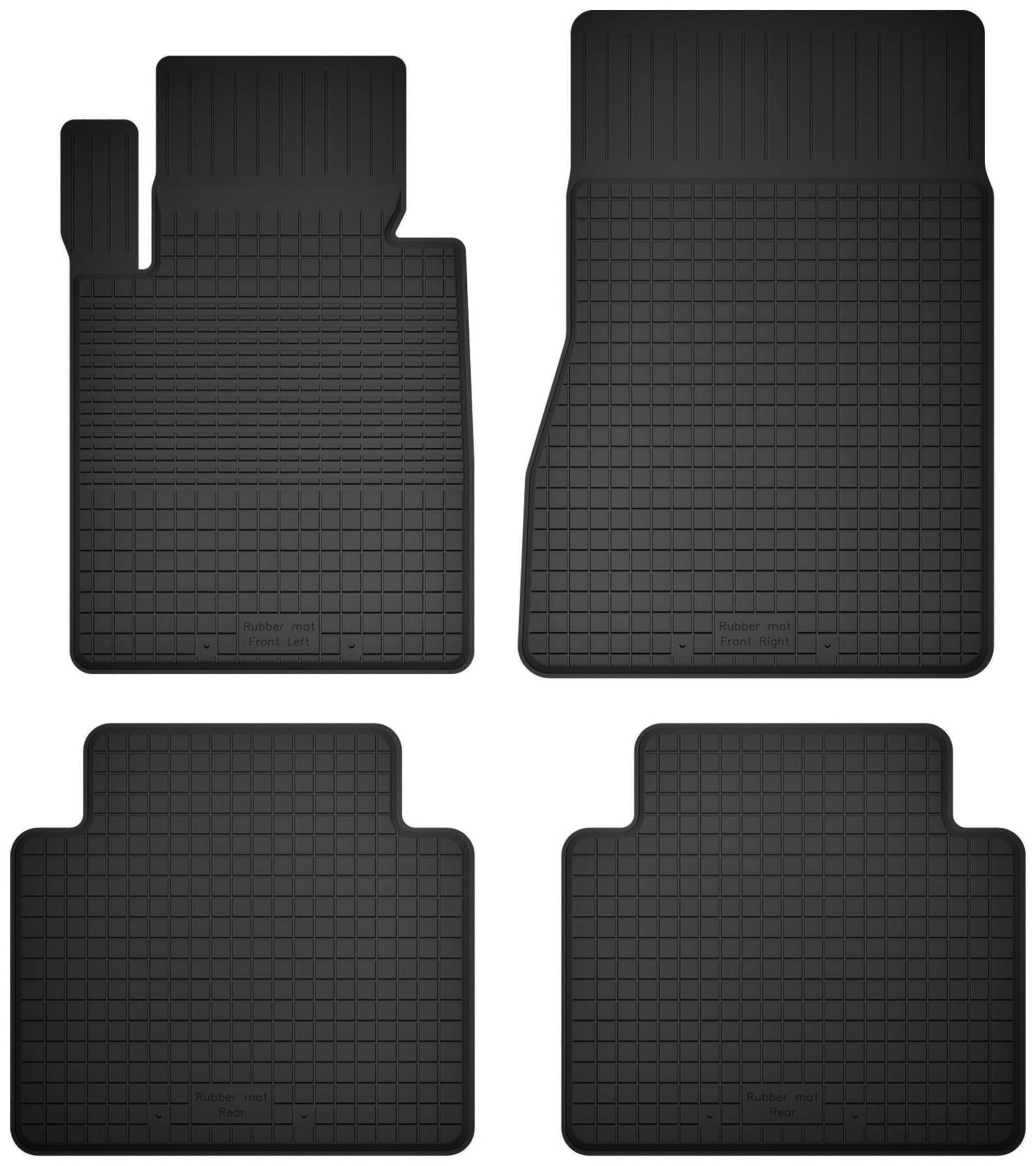 Wielganizator Gummimatten passend für BMW 4 G22 (2020-2022) Coupé | 4-teiliges Set | bessere Passform als universelle Matten | Schwarz von Wielganizator
