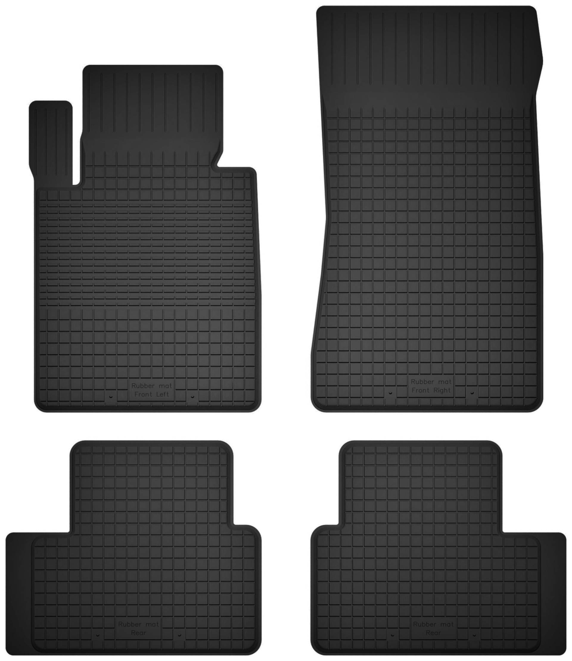 Wielganizator Gummimatten passend für BMW 5 F10 FL (2013-2017) Limousine | 4-teiliges Set | bessere Passform als universelle Matten | Schwarz von Wielganizator
