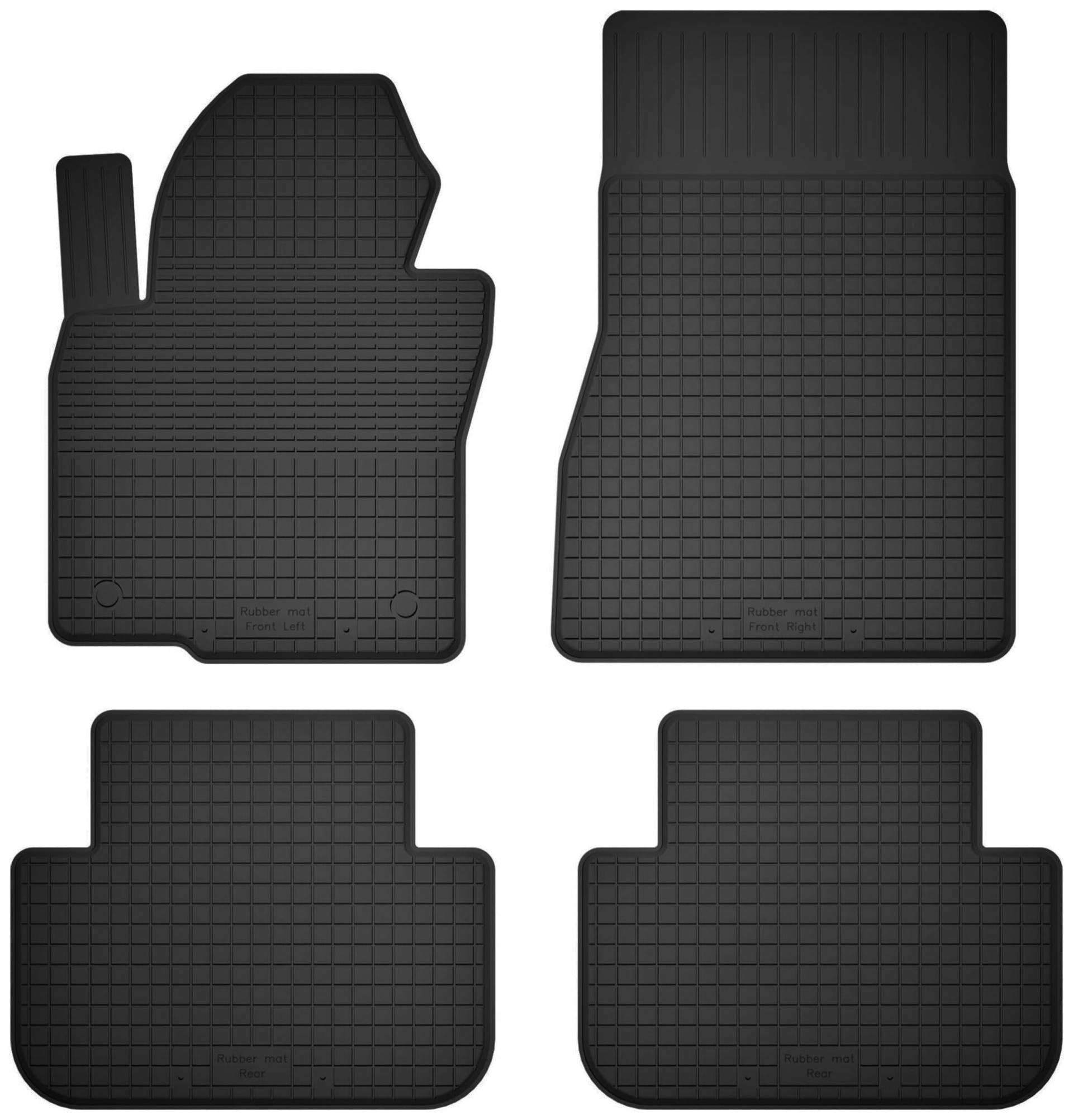Wielganizator Gummimatten passend für BMW X5 F15 (2013-) 7 Personen | 4-teiliges Set | bessere Passform als universelle Matten | Schwarz von Wielganizator