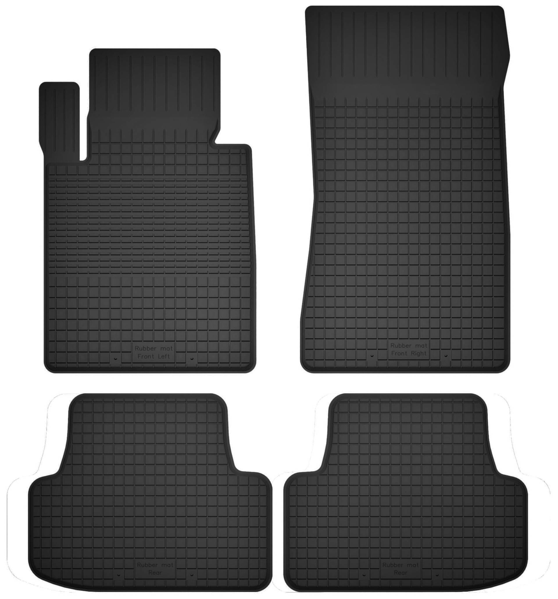 Wielganizator Gummimatten passend für BMW i4 G26 (2021-2022) 0 | 4-teiliges Set | bessere Passform als universelle Matten | Schwarz von Wielganizator