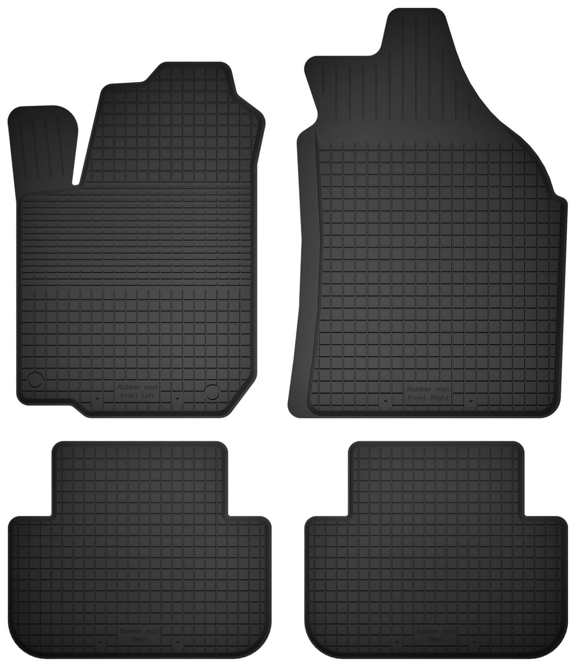 Wielganizator Gummimatten passend für Chevrolet Tacuma (2000-2011) Minivan | 4-teiliges Set | bessere Passform als universelle Matten | Schwarz von Wielganizator