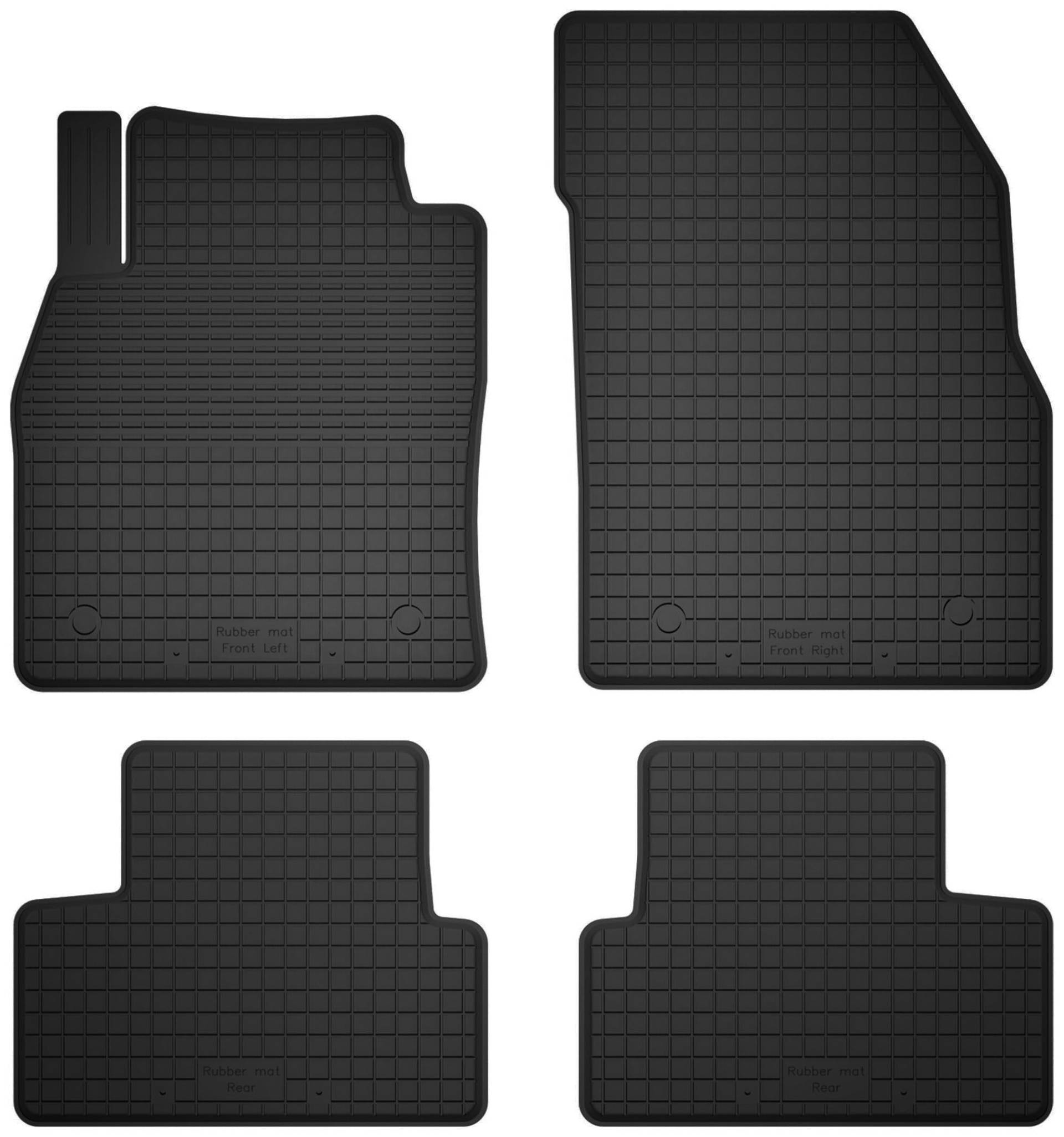 Wielganizator Gummimatten passend für Chevrolet Volt (2012-2017) Schrägheck | 4-teiliges Set | bessere Passform als universelle Matten | Schwarz von Wielganizator