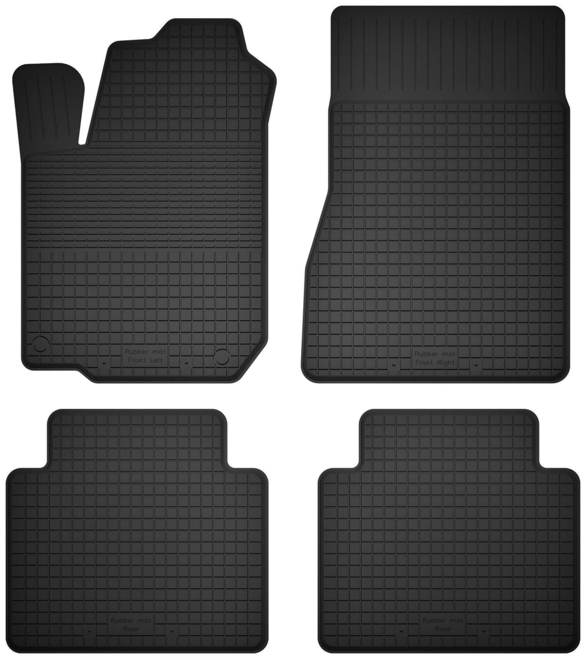Wielganizator Gummimatten passend für Citroen C6 (2005-2012) Limousine | 4-teiliges Set | bessere Passform als universelle Matten | Schwarz von Wielganizator