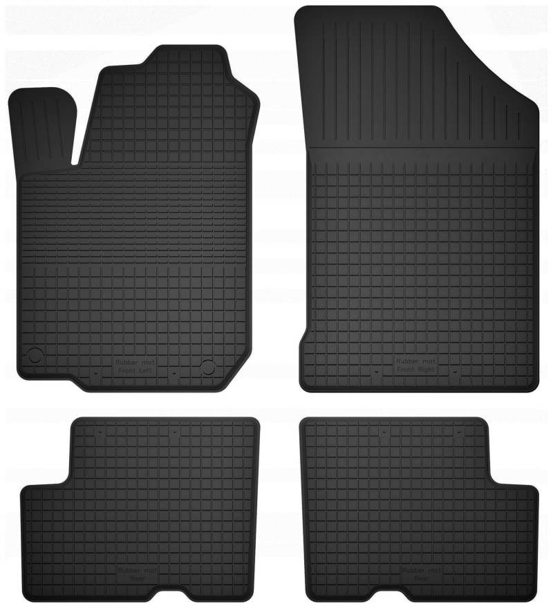 Wielganizator Gummimatten passend für Dacia Sandero I (2008-2013) Fließheck, Stepway | 4-teiliges Set | bessere Passform als universelle Matten | Schwarz von Wielganizator