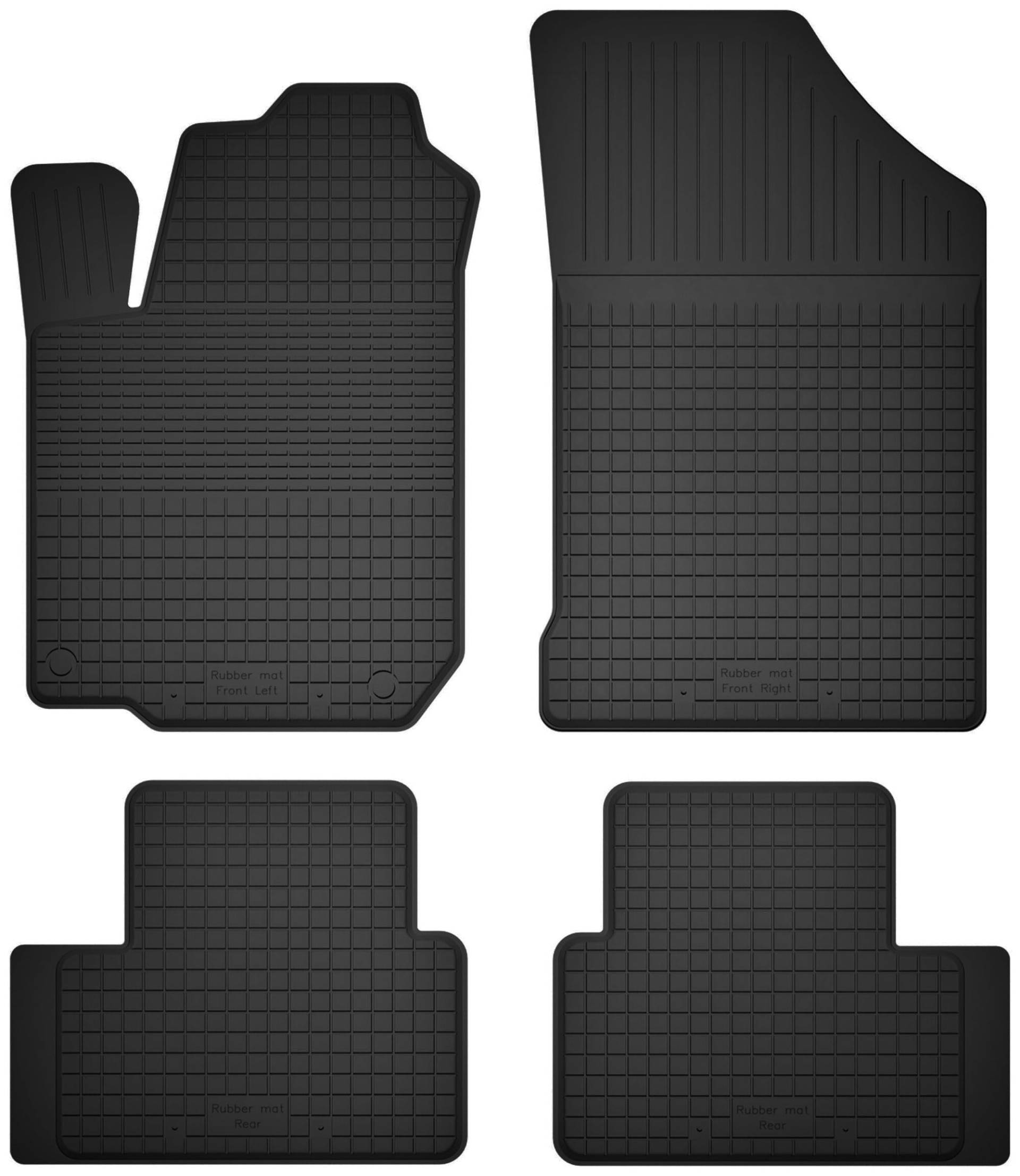 Wielganizator Gummimatten passend für Dacia Sandero III Stepway (2021-) Schrägheck | 4-teiliges Set | bessere Passform als universelle Matten | Schwarz von Wielganizator