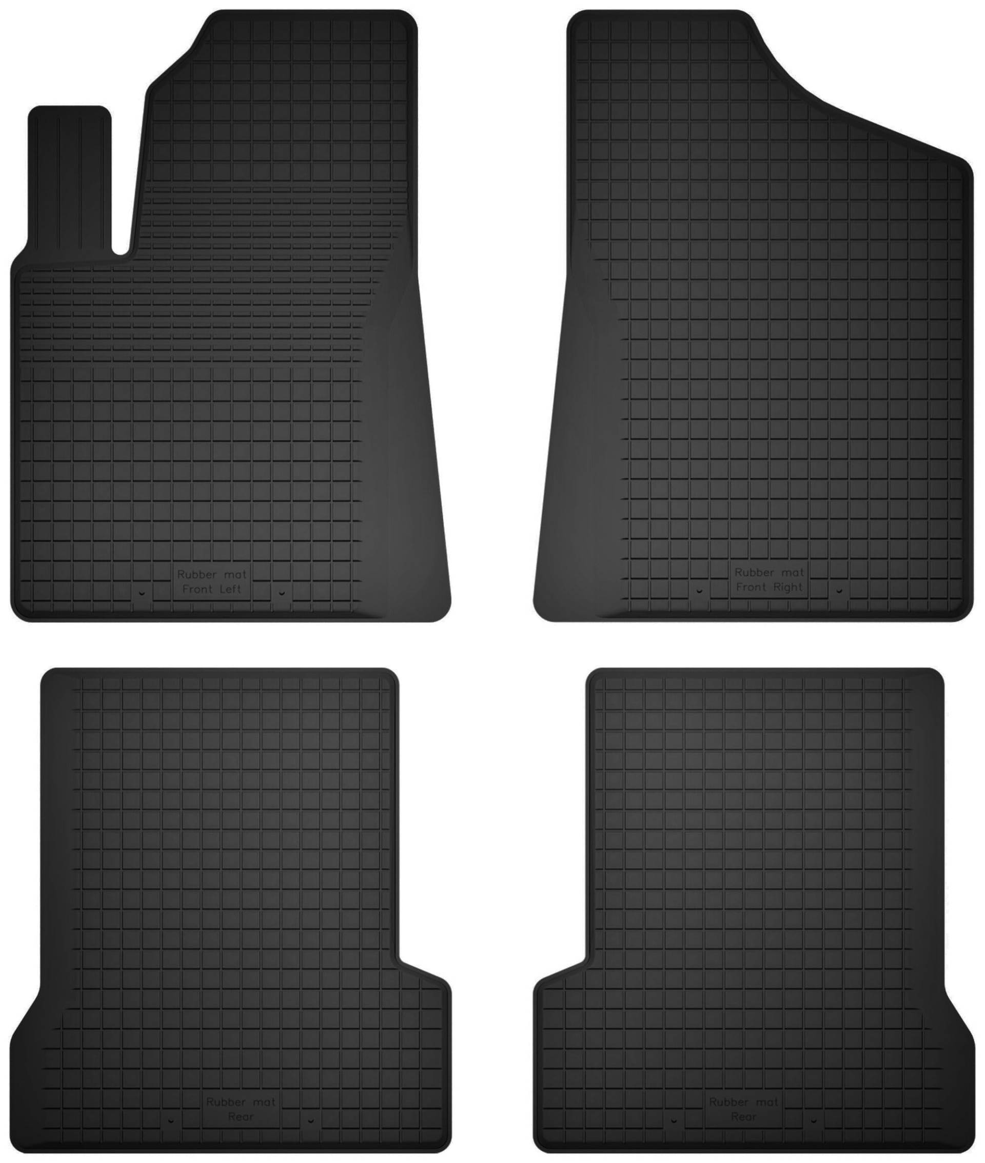 Wielganizator Gummimatten passend für FIAT Cinquecento (1991-1998) Schrägheck | 4-teiliges Set | bessere Passform als universelle Matten | Schwarz von Wielganizator