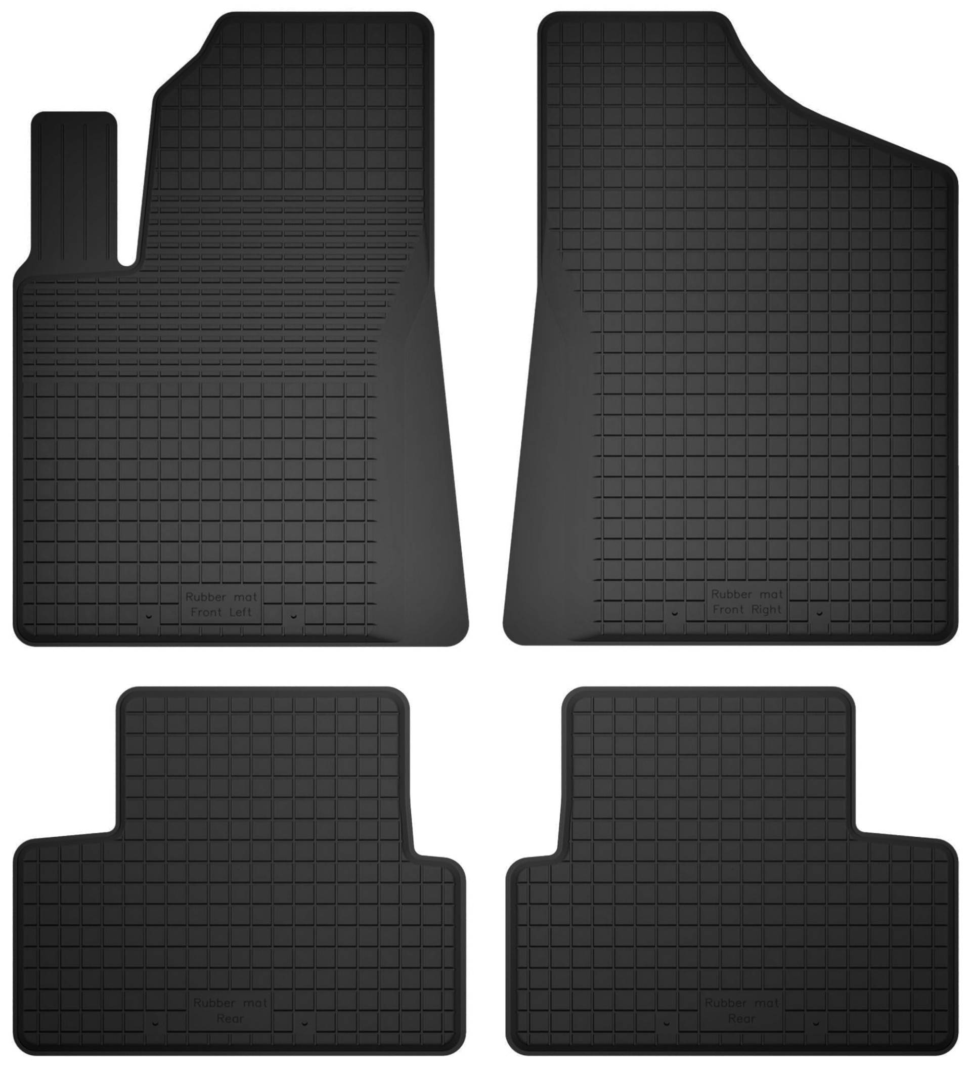 Wielganizator Gummimatten passend für FIAT Coupe (1993-2000) Coupe | 4-teiliges Set | bessere Passform als universelle Matten | Schwarz von Wielganizator