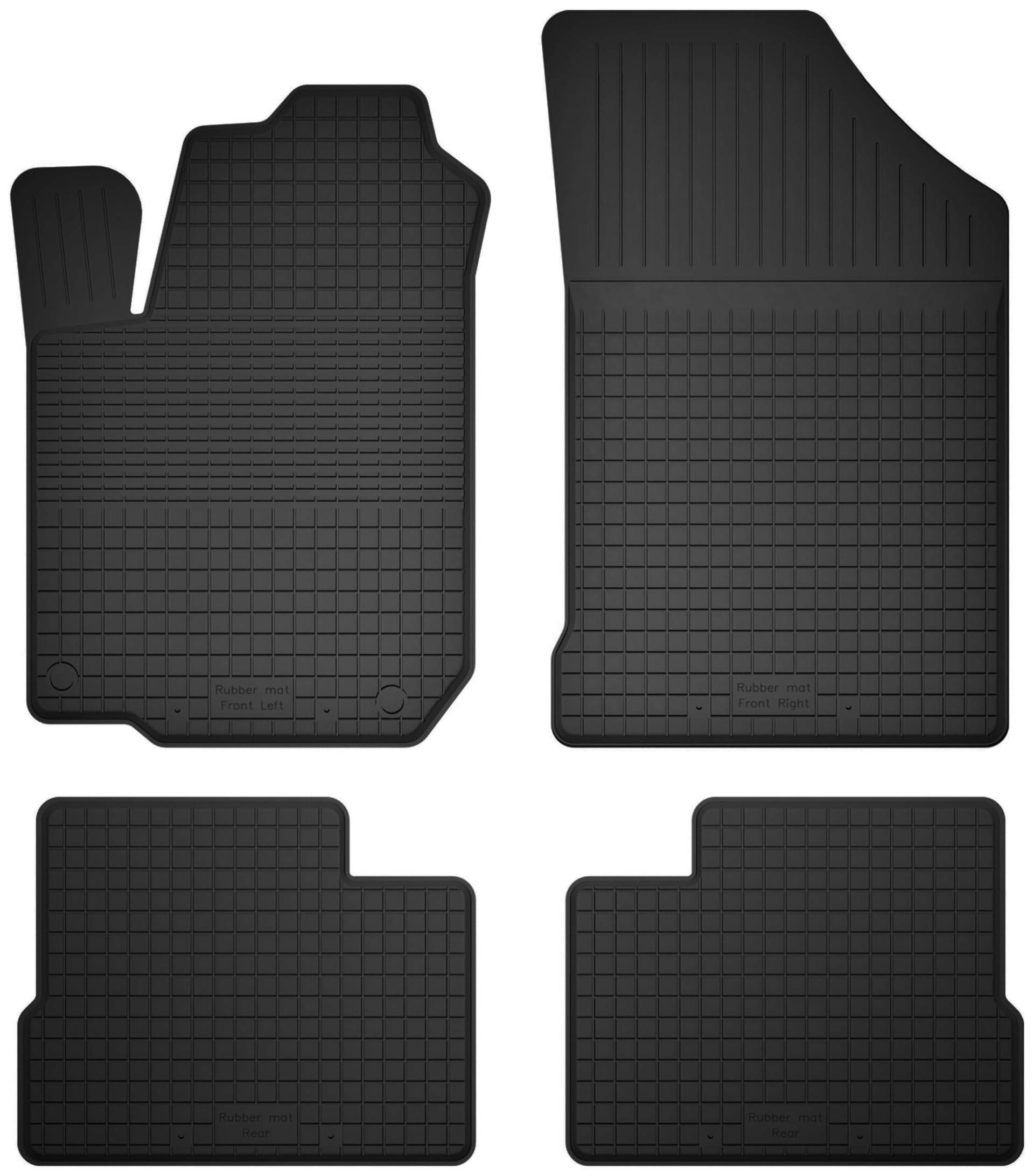 Wielganizator Gummimatten passend für FIAT Stilo (2000-2008) Schrägheck, Kombi | 4-teiliges Set | bessere Passform als universelle Matten | Schwarz von Wielganizator