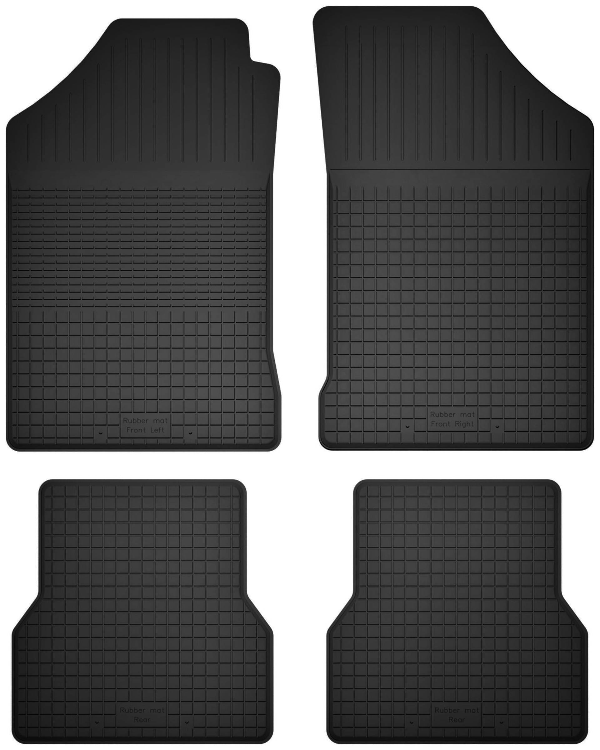 Wielganizator Gummimatten passend für Ford Escort MK7 (1995-2002) Schrägheck, Kombi | 4-teiliges Set | bessere Passform als universelle Matten | Schwarz von Wielganizator