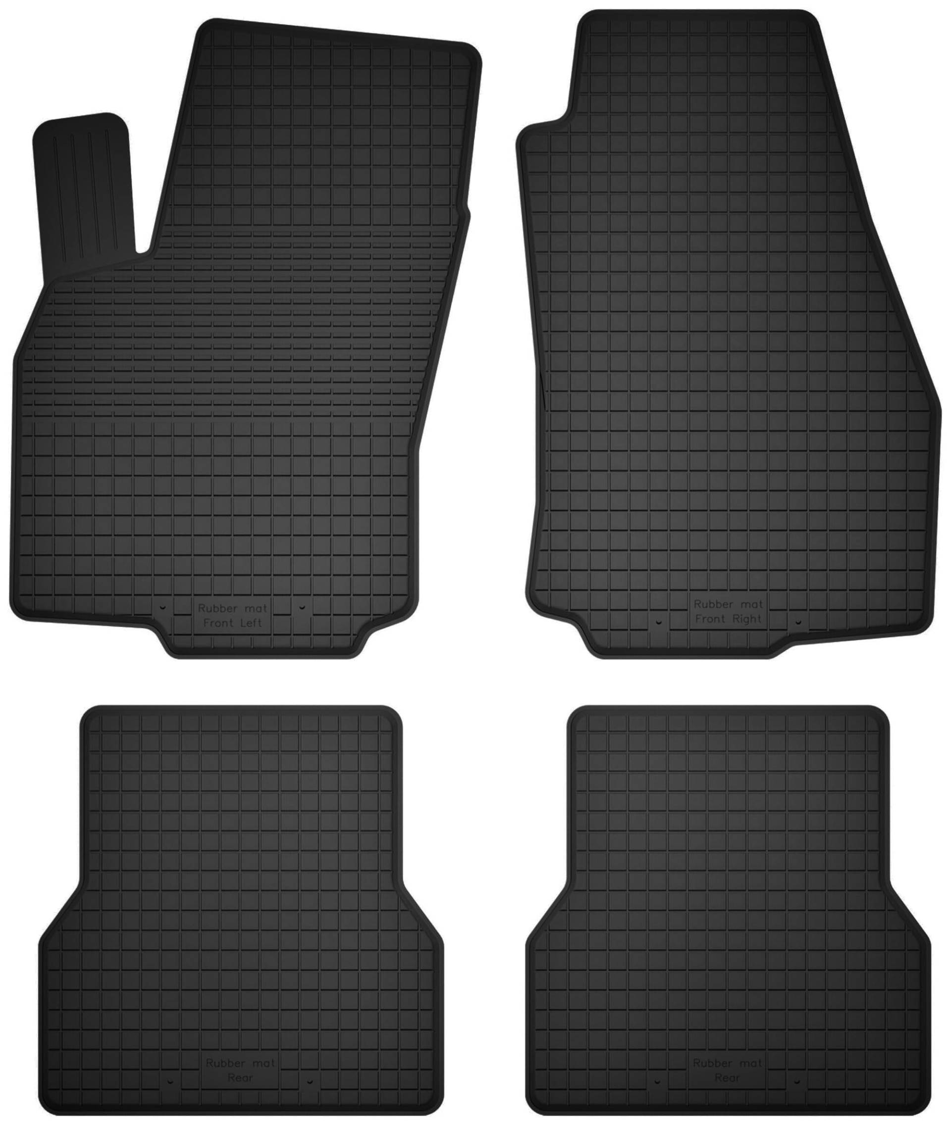 Wielganizator Gummimatten passend für Ford Mondeo MK2 (1996-2000) Kombi, Limousine, Liftback, Fließheck | 4-teiliges Set | bessere Passform als universelle Matten | Schwarz von Wielganizator