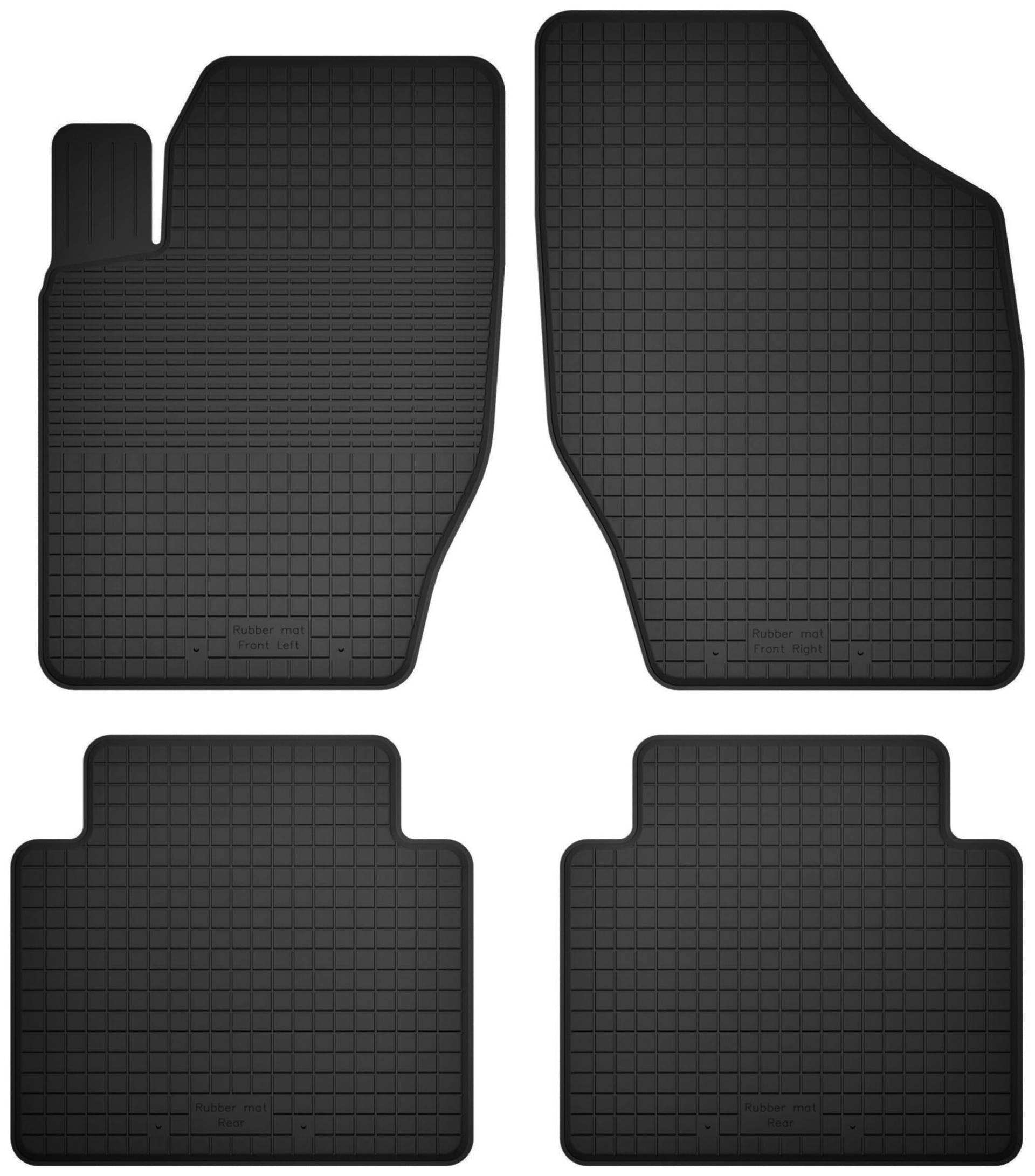 Wielganizator Gummimatten passend für Honda Concerto (1988-1994) Liftback | 4-teiliges Set | bessere Passform als universelle Matten | Schwarz von Wielganizator