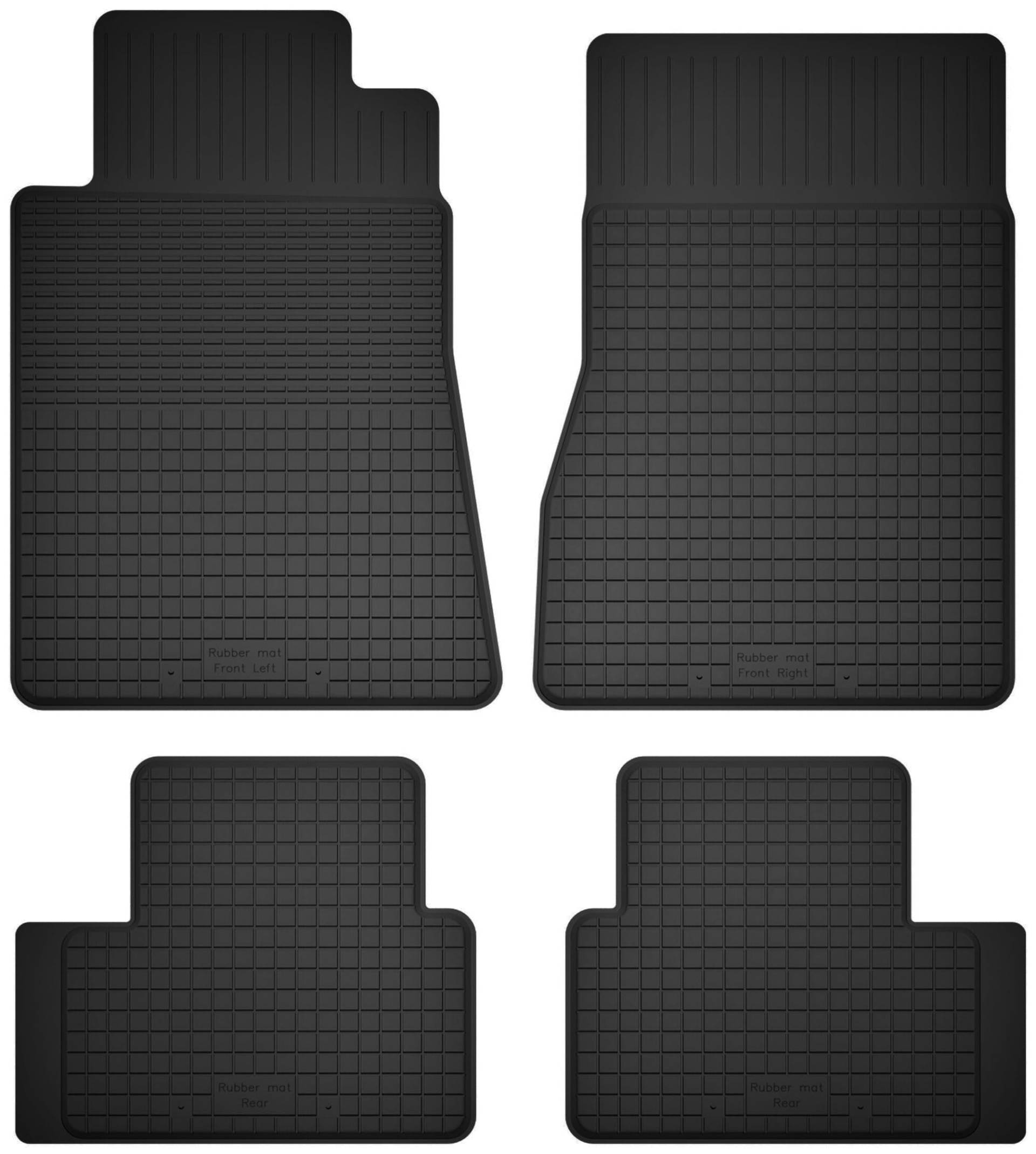 Wielganizator Gummimatten passend für Mercedes B- Klasa W245 (2005-2011) Schrägheck | 4-teiliges Set | bessere Passform als universelle Matten | Schwarz von Wielganizator