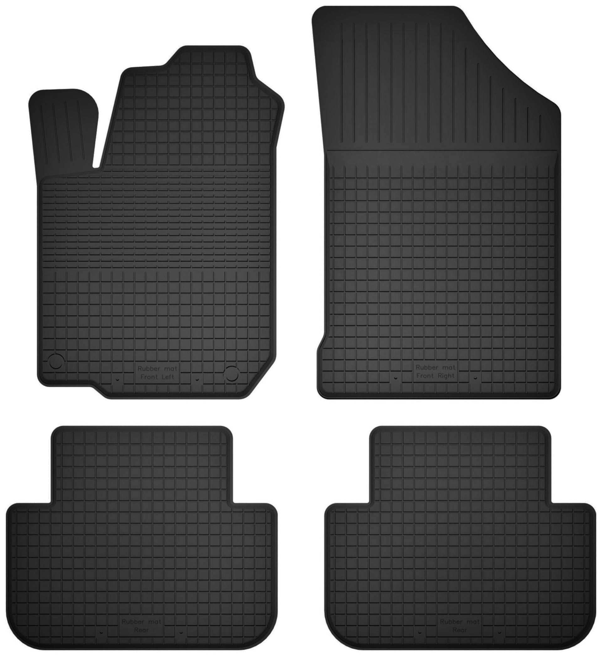Wielganizator Gummimatten passend für Renault Scenic I (1996-2003) Minivan | 4-teiliges Set | bessere Passform als universelle Matten | Schwarz von Wielganizator