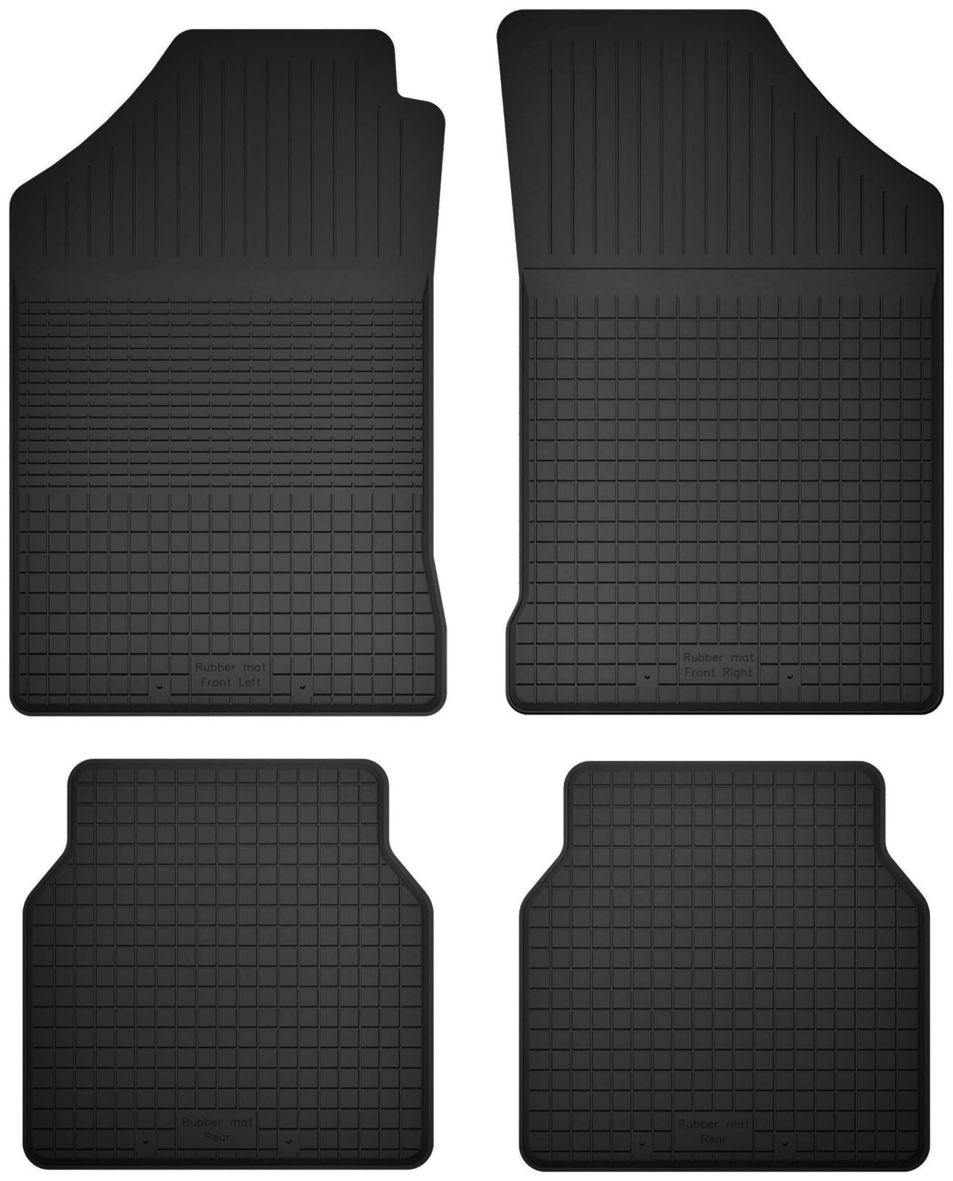 Wielganizator Gummimatten passend für Volkswagen Corrado (1988-1994) Coupe | 4-teiliges Set | bessere Passform als universelle Matten | Schwarz von Wielganizator