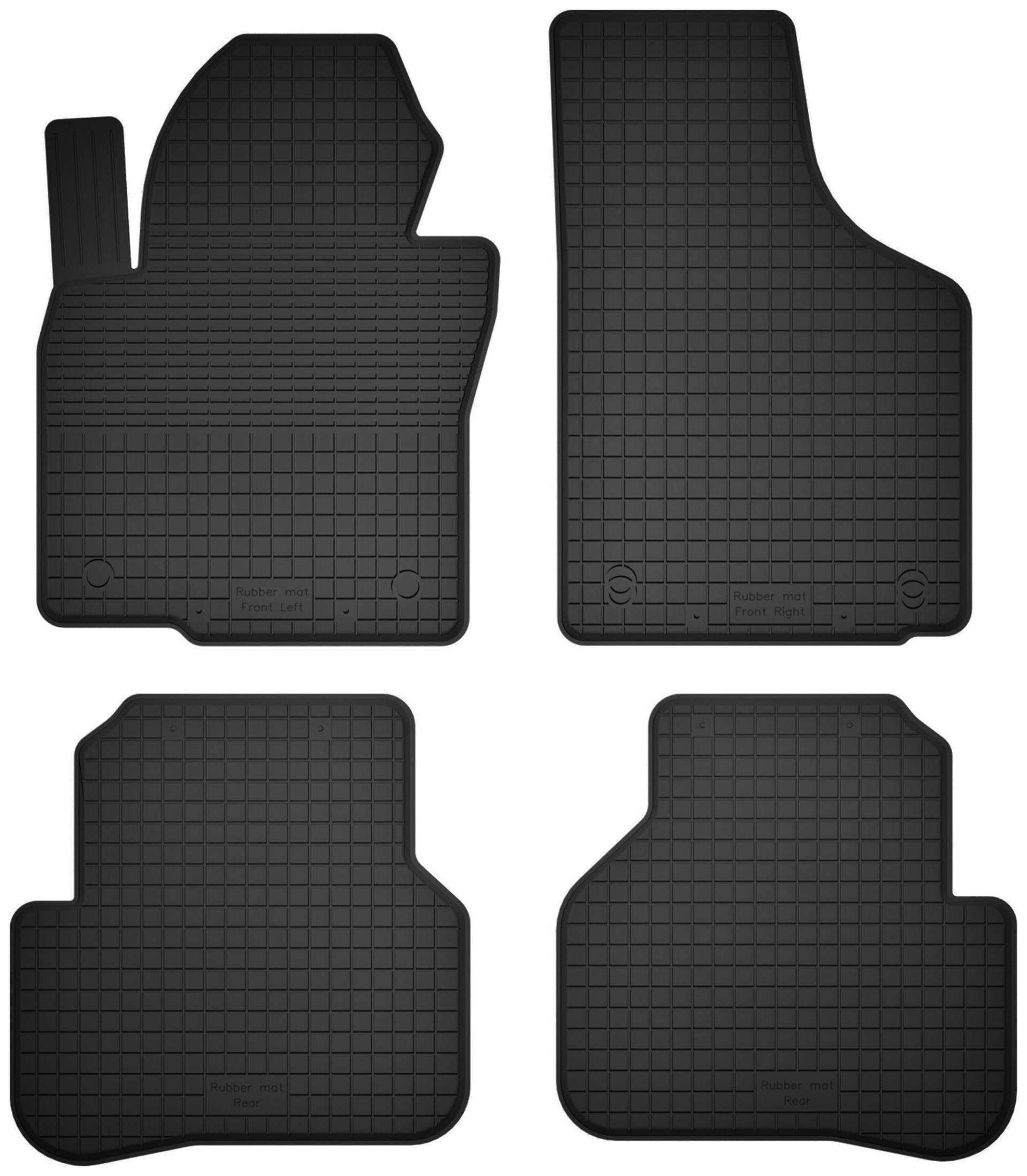 Wielganizator Gummimatten passend für Volkswagen Phaeton (2002-2016) Limousine | 4-teiliges Set | bessere Passform als universelle Matten | Schwarz von Wielganizator