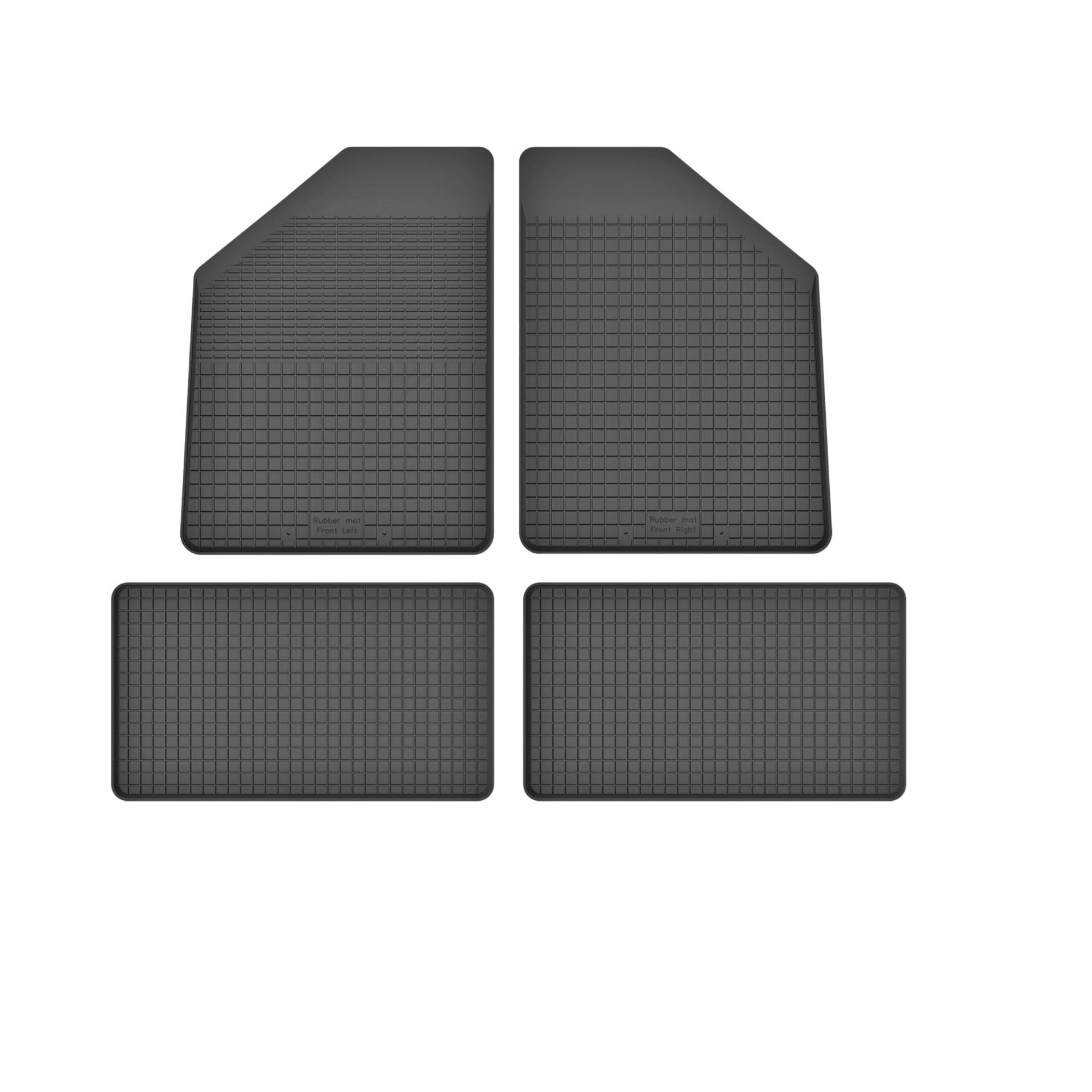 Wielganizator Gummimatten passend für Volkswagen Routan (2008-2016) Minivan | 4-teiliges Set | bessere Passform als universelle Matten | Schwarz von Wielganizator