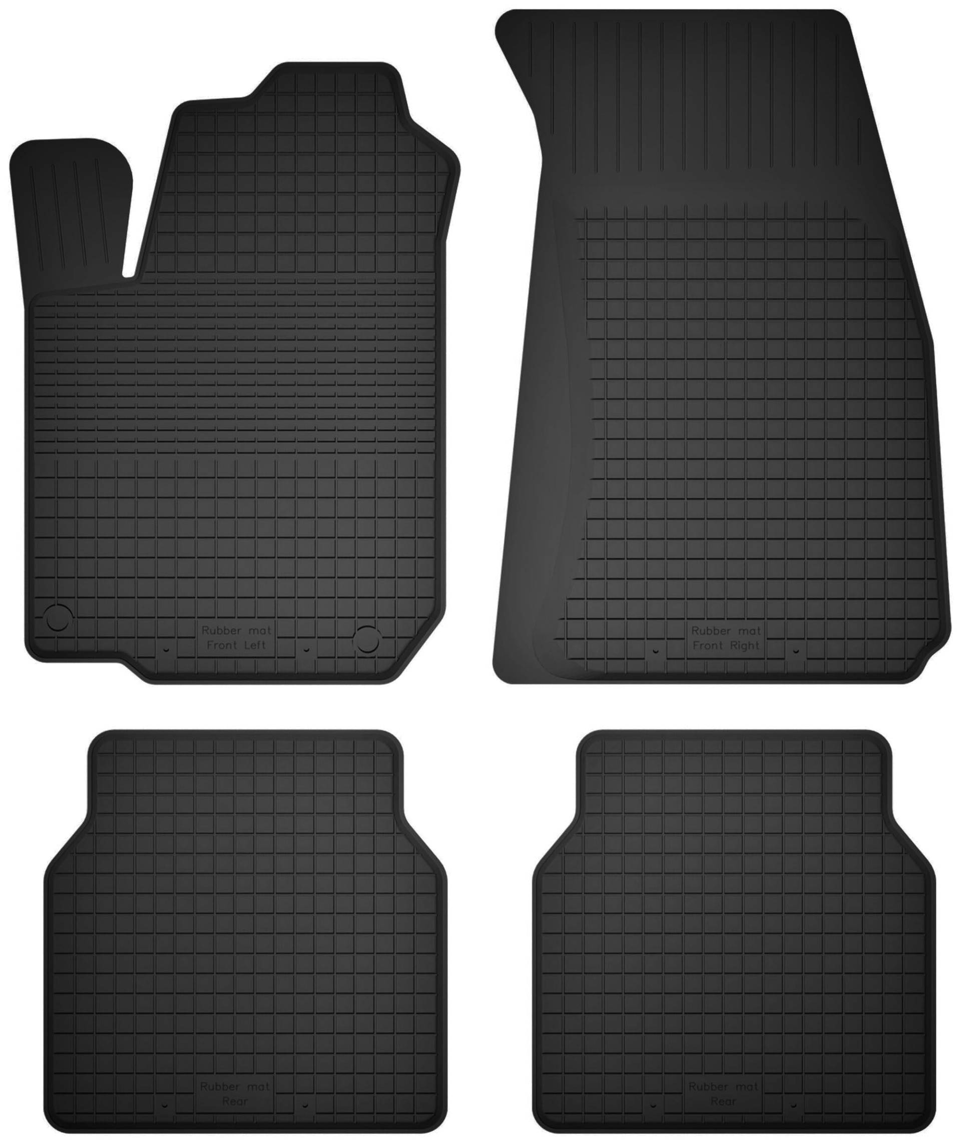 Wielganizator Gummimatten passend für Volvo 440/460 (1988-1996) Limousine | 4-teiliges Set | bessere Passform als universelle Matten | Schwarz von Wielganizator
