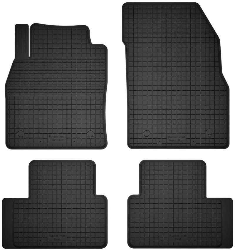 Wielganizator Gummimatten passend für Volvo S40 II (2004-2012) Limousine | 4-teiliges Set | bessere Passform als universelle Matten | Schwarz von Wielganizator