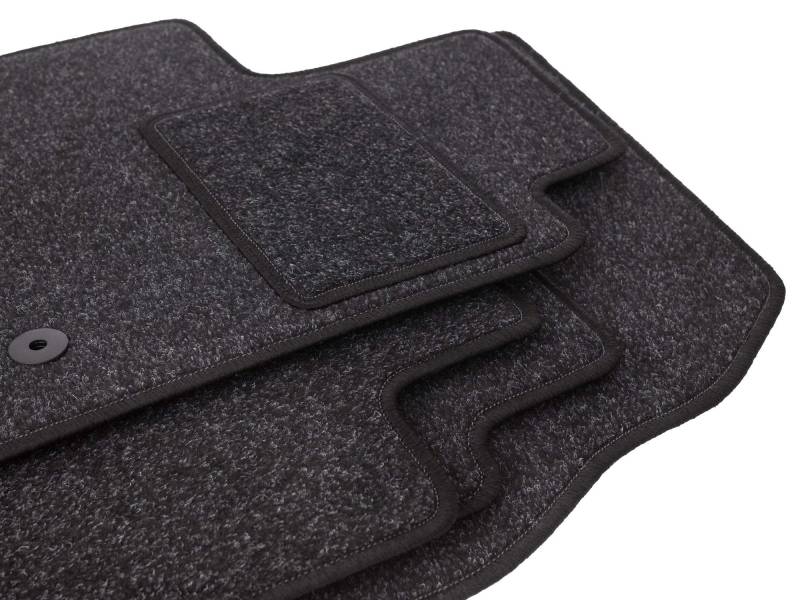 Wielganizator Passform Auto Fussmatten Anthra Veloursmatten für Chevrolet Aveo I T200 / T250 Steilheck, Limousine (2002-2011) 4-teiliges von Wielganizator
