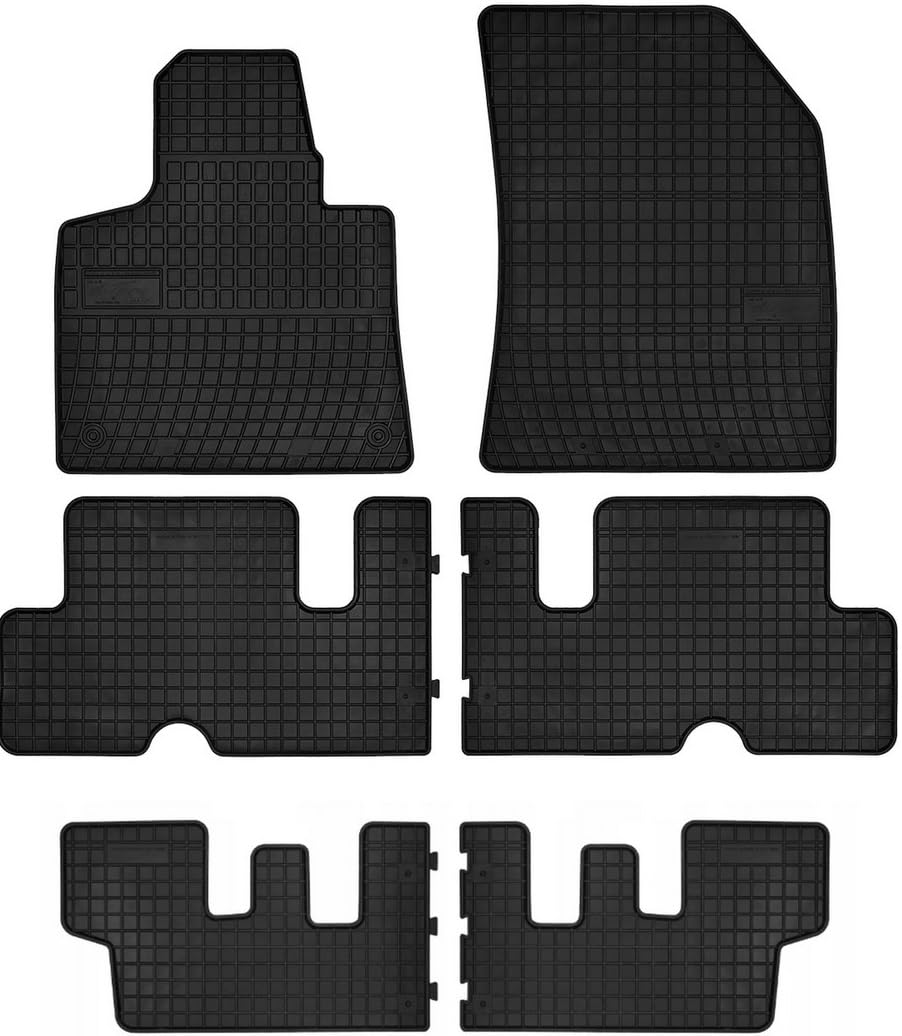 Wielganizator SolidPRO Gummimatten passend für Citroen C4 Picasso II (2013-2019) | Qualität: Premium - Genaue Passform, rutschfest 6-teilig Fußmatten- Schwarz von Wielganizator