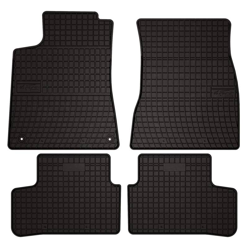 Wielganizator SolidPRO Gummimatten passend für Mercedes GLA H247 (2019-) | Qualität: Premium - Genaue Passform, rutschfest 4-teilig Fußmatten- Schwarz von Wielganizator