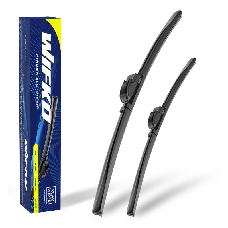 Wifko Scheibenwischer Kompatibel für Peugeot 206 206+ 206CC 206SW 1998-2012, Wischerblätter Vorne, Set Frontscheibenwischer, Auto Scheibenwischer Zubehör von Wifko