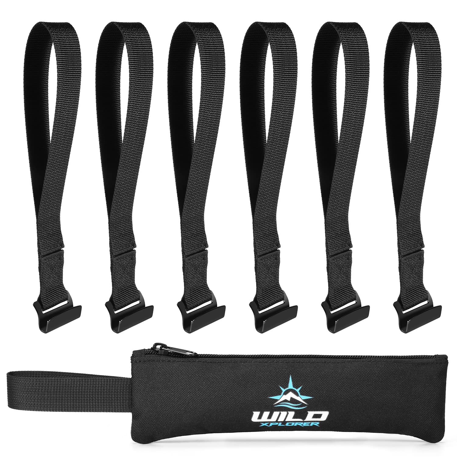 WildXplorer Rooftop Cargo Tie Down Hook Straps zur Sicherung jeder Autodachtasche, Frachtträger oder Autopsträger.Befestigung am Türrahmen, kein Dachträger erforderlich.Geeignet für 4-Türer Auto, SUV, WildXplorer Rooftop Cargo Tie Down Hook Straps zur Sicherung jeder Autodachtasche, Frachtträger oder Autopsträger.Befestigung am Türrahmen, kein Dachträger erforderlich.Geeignet für 4-Türer Auto, SUV, von Wild Xplorer