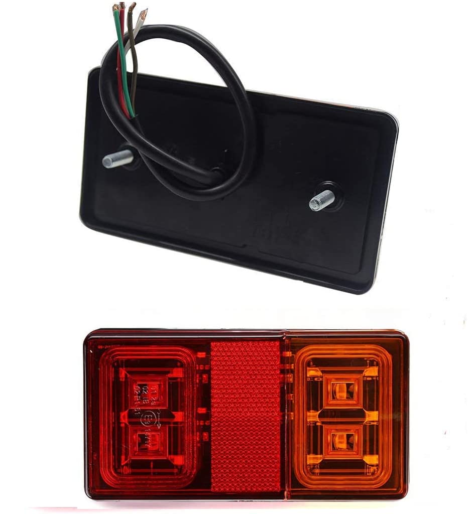 WildAuto 16 LED Rücklicht für Anhänger 12V 24V Rückleuchten Heckleuchte Bremsleuchte Blinker für LKW Traktor Auto,Stoppleuchte Hintere Bremsleuchten(2PCS) WildAuto 16 LED Rücklicht für Anhänger 12V 24V Rückleuchten Heckleuchte Bremsleuchte Blinker für LKW Traktor Auto,Stoppleuchte Hintere Bremsleuchten(2PCS) von WildAuto