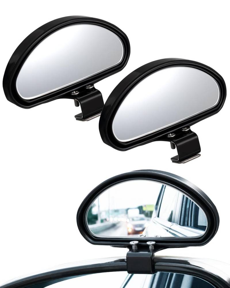 WildAuto Toter Winkel Spiegel Auto Blind Spot Spiegel, Universal Trainer Rückspiegel HD Einstellbar Rückspiegel Konvexe Spiegel Zusätzliche Rückspiegel Für Alle Arten von Fahrzeugen(2 STK) von WildAuto