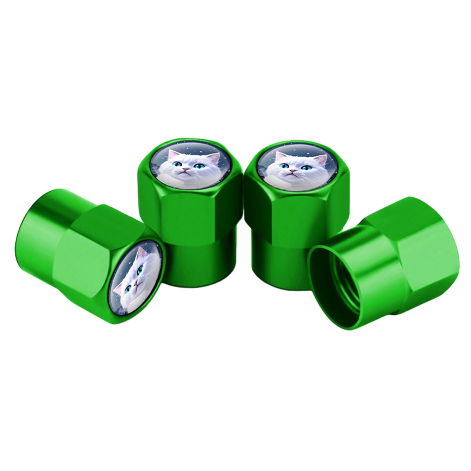 Aluminum Tire Caps – Valve Stem Protectors, Air Pressure Covers | Cat Design Wheel Caps for Tires, 4 Set, Stylish Car Accessories, and Lightweight, Ideal for, Trucks, Motorcycles Aluminum Tire Caps – Valve Stem Protectors, Air Pressure Covers | Cat Design Wheel Caps for Tires, 4 Set, Stylish Car Accessories, and Lightweight, Ideal for, Trucks, Motorcycles von WildHarmony