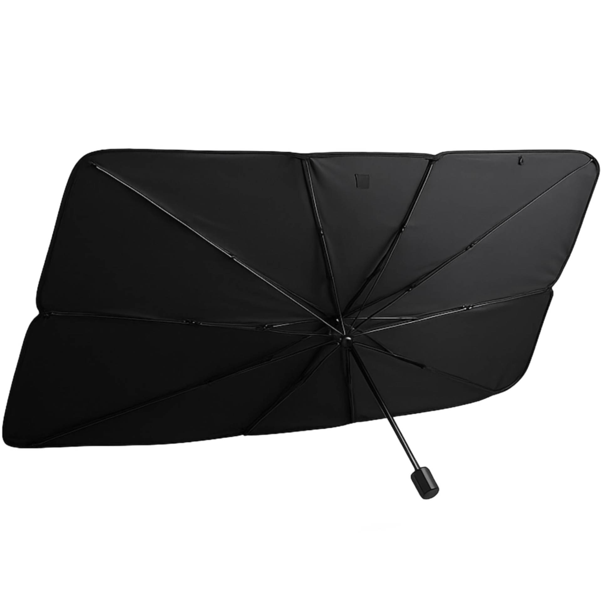 Sonnenschutz Typ Regenschirm für Frontscheibe, faltbarer UV-Sonnenschutz für Windschutzscheibe und Heckfenster, Universalzubehör für Auto (L) von Wildarms