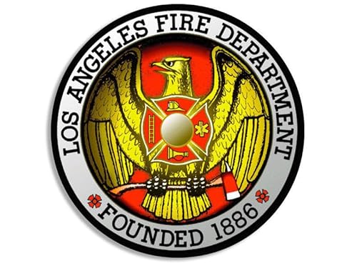 11cm Hochwertiger Auto-Aufkleber Sticker Decal Autoaufkleber Aufkleber-Folie Wetterfest Los Angeles Fire Department Dept. Feuerwehr F1933 von WildeBabsKLBT