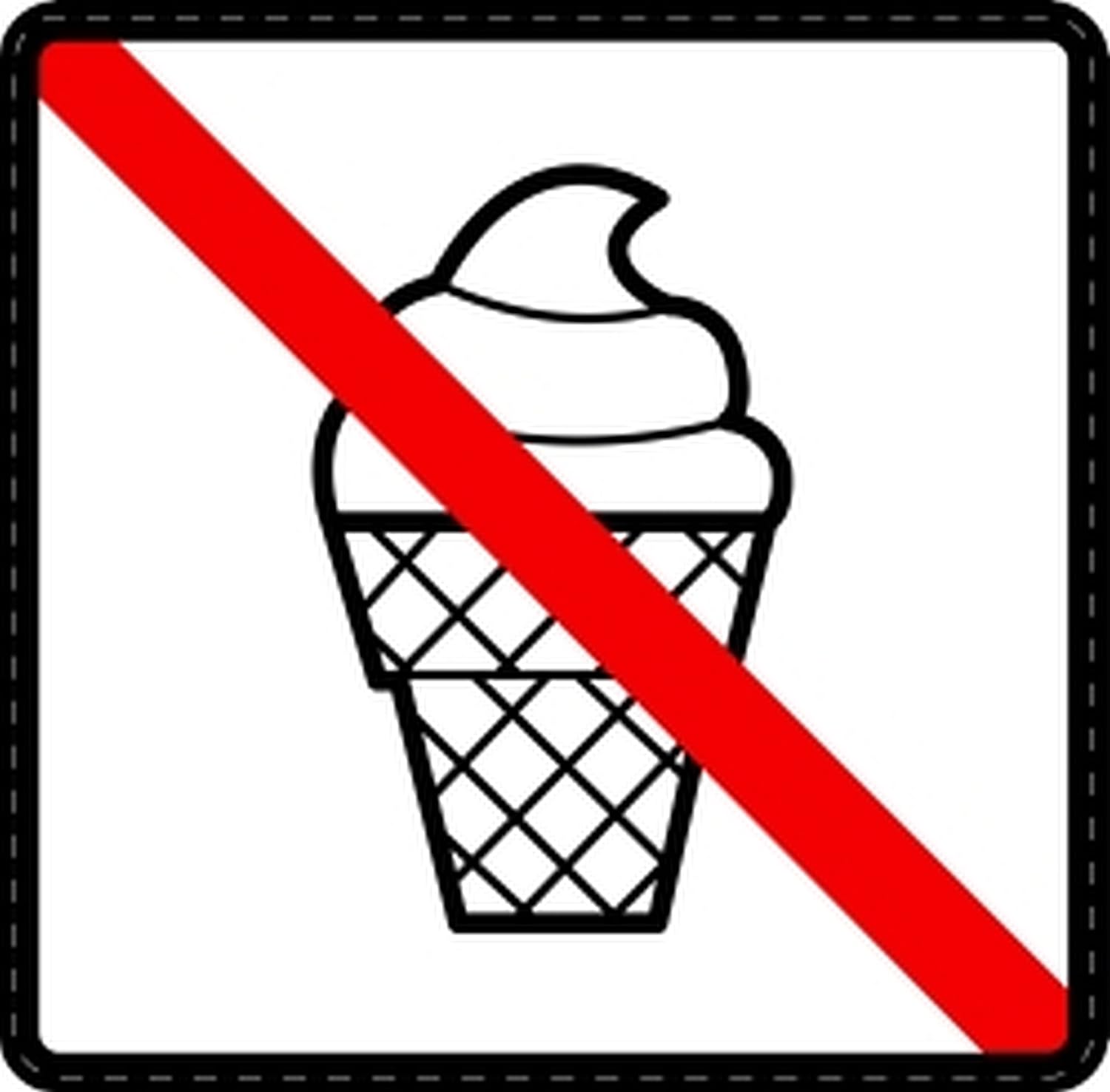 WildeBabsKLBT 11cm 2Stück Hochwertige Schild Aufkleber-Folie Sticker Decal EIS Essen Verboten No Ice no Food S093 WildeBabsKLBT 11cm 2Stück Hochwertige Schild Aufkleber-Folie Sticker Decal EIS Essen Verboten No Ice no Food S093 von WildeBabsKLBT