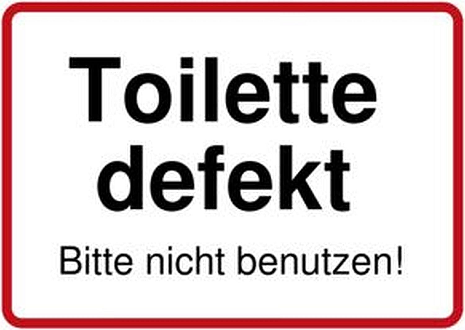 WildeBabsKLBT 11cm 2Stück Hochwertige Schild Aufkleber-Folie Sticker Decal WC Toilette Klo defekt kaputt Nicht benutzen S937 WildeBabsKLBT 11cm 2Stück Hochwertige Schild Aufkleber-Folie Sticker Decal WC Toilette Klo defekt kaputt Nicht benutzen S937 von WildeBabsKLBT