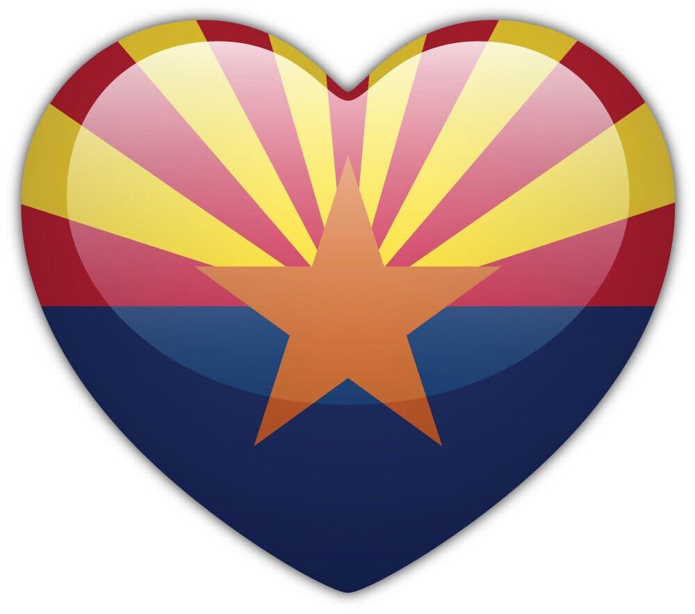 WildeBabsKLBT 11cm 2xHochwertiger Auto-Aufkleber Sticker Decal Autoaufkleber Aufkleber-Folie Wunschtext Arizona USA Staat Flagge Fahne Wappen I Love Ich Liebe Herz G1425 WildeBabsKLBT 11cm 2xHochwertiger Auto-Aufkleber Sticker Decal Autoaufkleber Aufkleber-Folie Wunschtext Arizona USA Staat Flagge Fahne Wappen I Love Ich Liebe Herz G1425 von WildeBabsKLBT