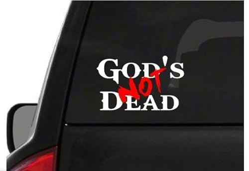 WildeBabsKLBT Autoaufkleber God's Not Dead Hochwertiger Auto-Aufkleber 15cm-Sticker Decal Aufkleber-Folie D104 von WildeBabsKLBT