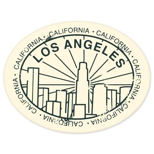 WildeBabsKLBT Los Angeles LA USA travel Urlaub Reise car K127 Hochwertiger Premium Auto-Aufkleber Sticker Decal Autoaufkleber Aufkleber-Folie 12cm von WildeBabsKLBT