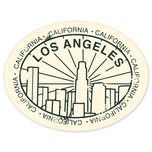 WildeBabsKLBT Los Angeles LA USA travel Urlaub Reise car K127 Hochwertiger Premium Auto-Aufkleber Sticker Decal Autoaufkleber Aufkleber-Folie 12cm von WildeBabsKLBT