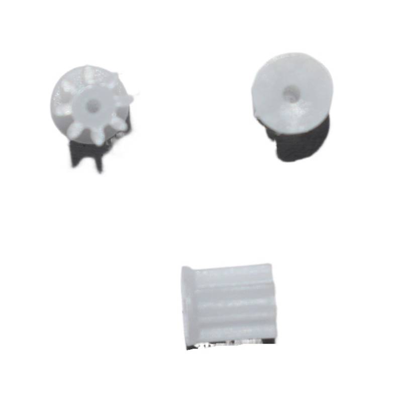 10 Stück 81A 0,4 M Ritzel 8 Zähne 1 mm Loch 4 mm Durchmesser Motor Getriebe Modell Spielzeug Zubehör Kunststoffgetriebe von Wildeep