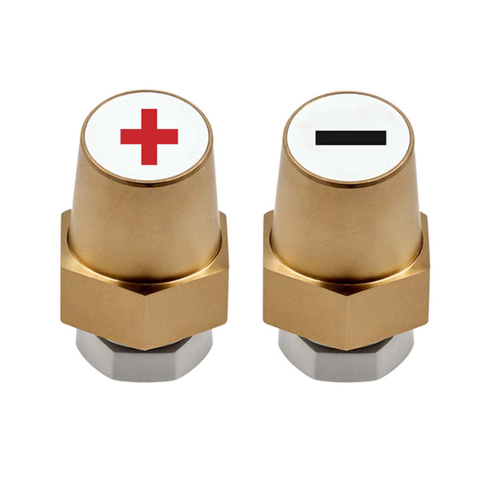 Wilgure 1 Paar 12V 24 V Batterieklemmen Positive Negatierte Messingauto Batterieanschluss Klemmen Tool Wilgure 1 Paar 12V 24 V Batterieklemmen Positive Negatierte Messingauto Batterieanschluss Klemmen Tool von Wilgure
