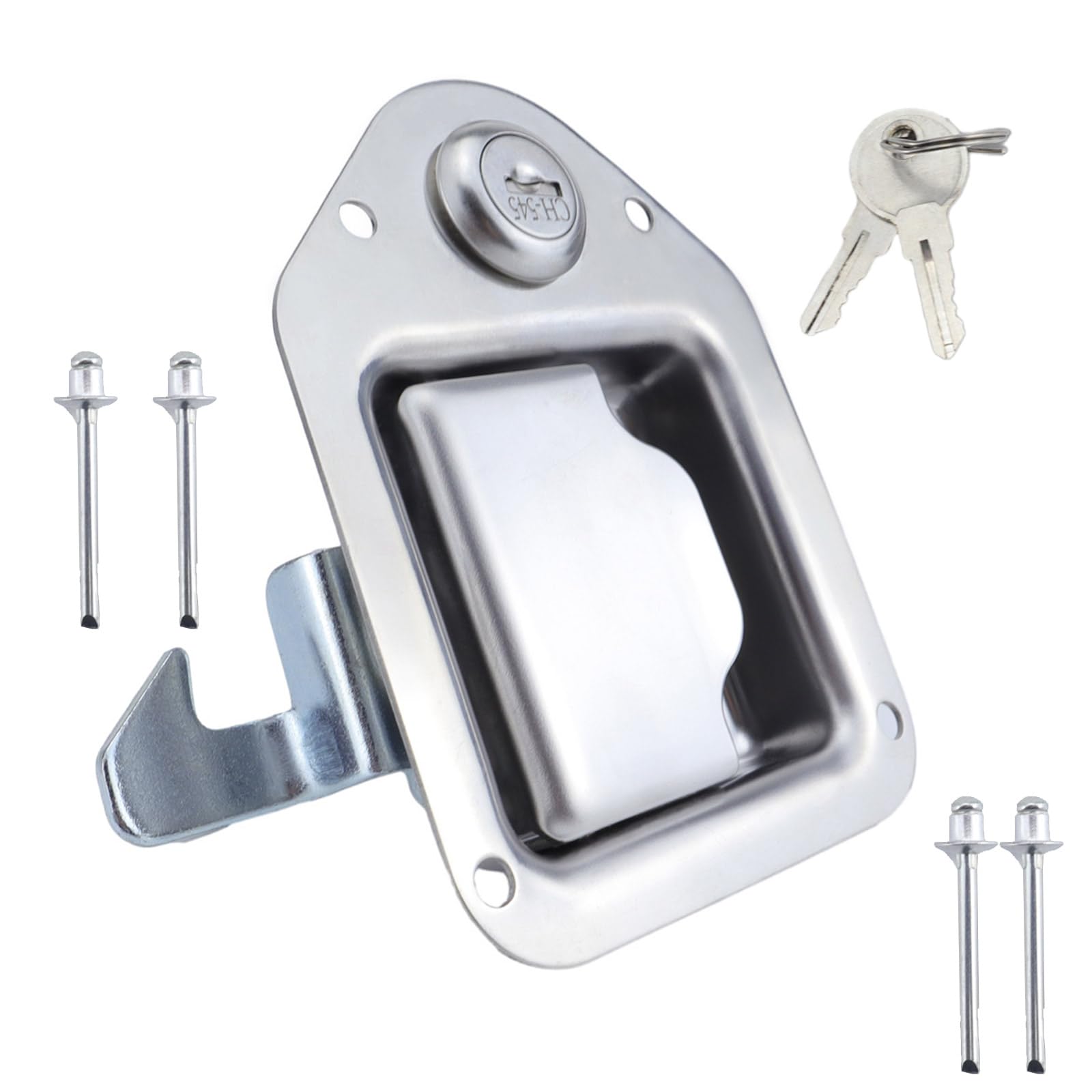 Wilgure LKW Werkzeugkasten Riegel Ersatzhandle Edelstahl Werkzeugkastenschlösser Mit Tasten Allgemein Für LKW Wilgure LKW Werkzeugkasten Riegel Ersatzhandle Edelstahl Werkzeugkastenschlösser Mit Tasten Allgemein Für LKW von Wilgure