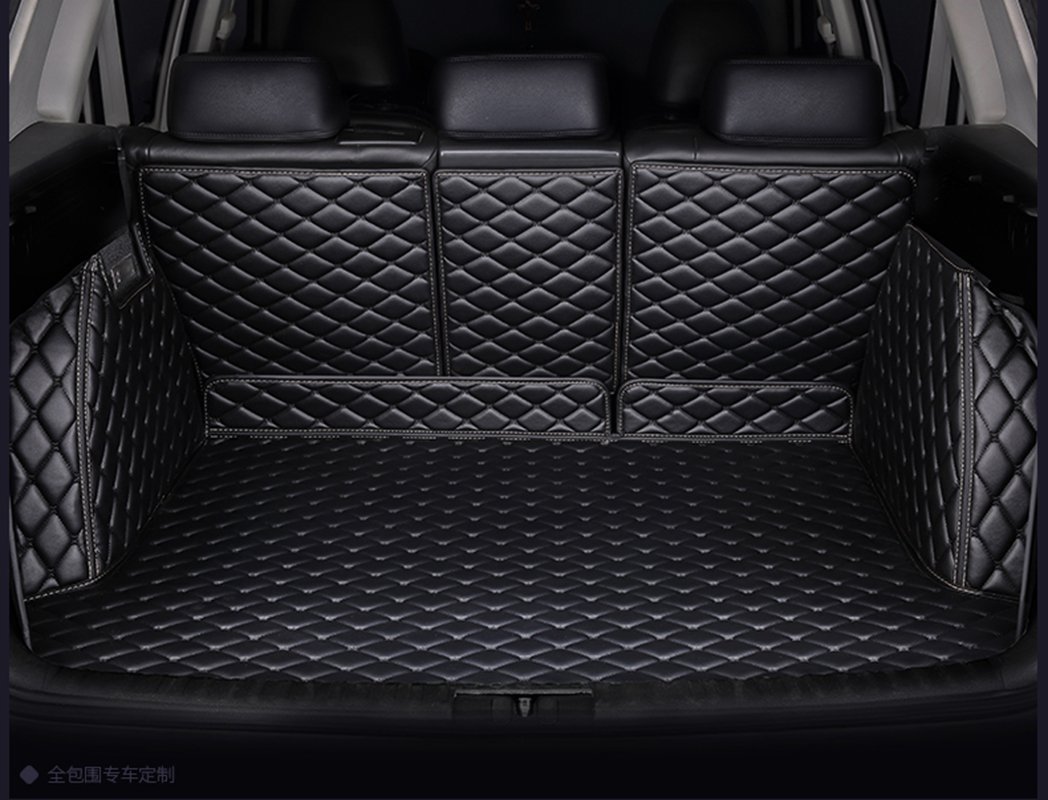 FHJBP Passgenaue Kofferraumwanne für Land Rover Range Rover Velar 2016–2020, wetterfest, strapazierfähig, 3D-Vollabdeckung, Schwarz mit schwarzen Nähten FHJBP Passgenaue Kofferraumwanne für Land Rover Range Rover Velar 2016–2020, wetterfest, strapazierfähig, 3D-Vollabdeckung, Schwarz mit schwarzen Nähten von FHJBP