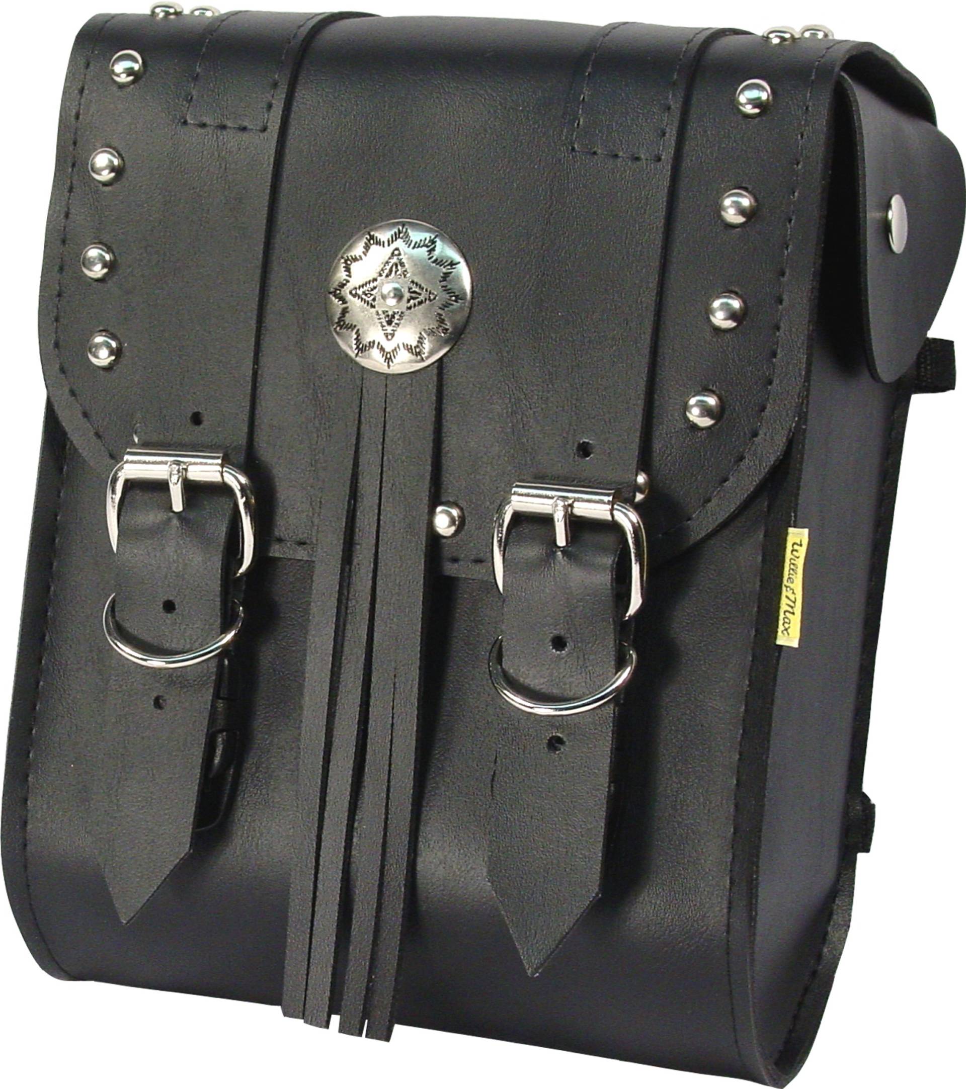 Dowco Willie & Max 58480-00 American Classic Series: Sissy Bar Bag aus Kunstleder, Schwarz, Universal-Passform, 6 Liter Fassungsvermögen Dowco Willie & Max 58480-00 American Classic Series: Sissy Bar Bag aus Kunstleder, Schwarz, Universal-Passform, 6 Liter Fassungsvermögen von Dowco