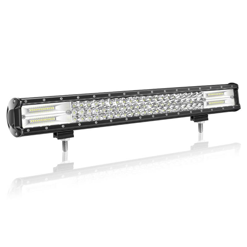 LED Arbeitsscheinwerfer Bar Willpower 59cm 324W Zusatzscheinwerfer 12V IP67 Wasserdicht Flutlicht Spotlight Combo LED Scheinwerfer Arbeitslicht Offroad Auto SUV UTV ATV von Willpower