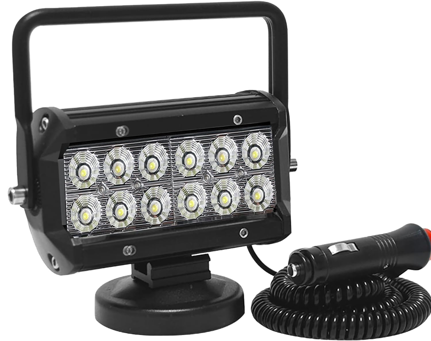 Willpower 1 Pcs LED Arbeitsscheinwerfer mit magnetfuß, 7 Zoll 36W Flutlicht led fernscheinwerfer, Led Scheinwerfer 12v für Auto Bagger Anhänger Traktoren LKW SUV offroad Willpower 1 Pcs LED Arbeitsscheinwerfer mit magnetfuß, 7 Zoll 36W Flutlicht led fernscheinwerfer, Led Scheinwerfer 12v für Auto Bagger Anhänger Traktoren LKW SUV offroad von Willpower