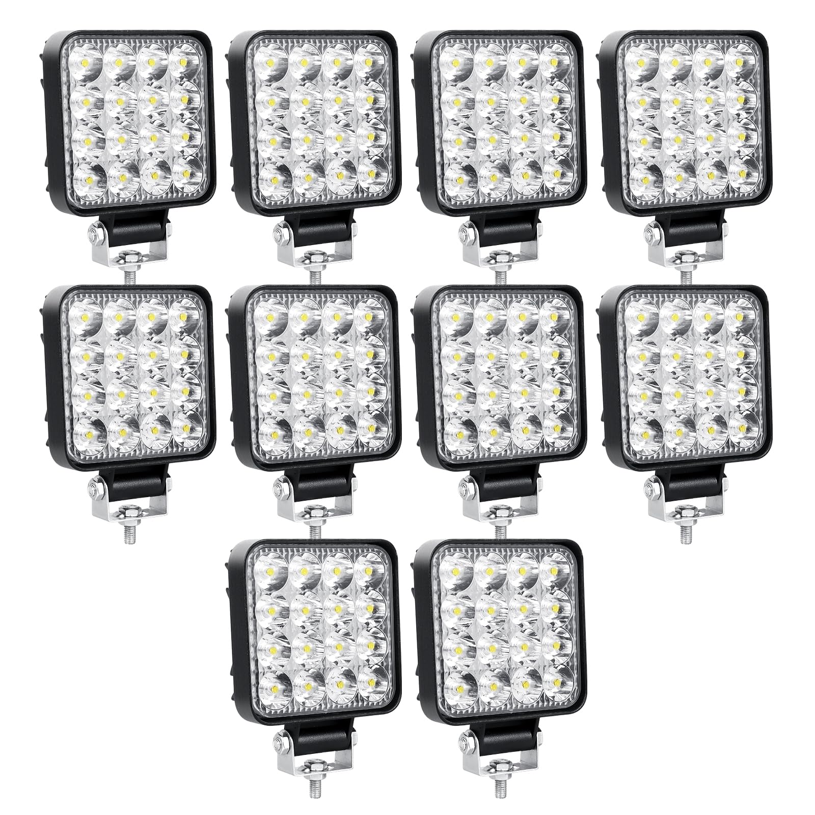 Willpower 10PCS 3.3 Zoll 48W Led Arbeitsscheinwerfer Bar Mini Led Scheinwerfer 12V 24V Spot Led Bar Wasserdicht IP67 für Offroad Auto Traktor Boot 4x4 Zusatzscheinwerfer Rückfahrscheinwerfer Lightbar Willpower 10PCS 3.3 Zoll 48W Led Arbeitsscheinwerfer Bar Mini Led Scheinwerfer 12V 24V Spot Led Bar Wasserdicht IP67 für Offroad Auto Traktor Boot 4x4 Zusatzscheinwerfer Rückfahrscheinwerfer Lightbar von Willpower