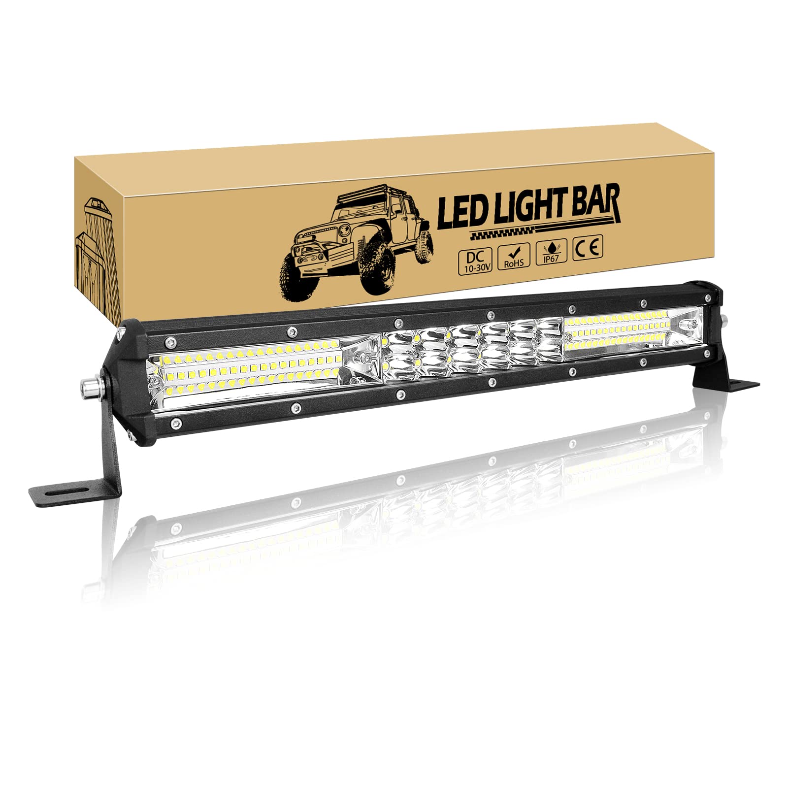 Willpower 15 Zoll 38CM 144W Led Arbeitsscheinwerfer Bar Flutlicht Spot Combo Led Scheinwerfer 12V 24V Wasserdicht IP67 Led Bar für Offroad Auto Traktor LKW Zusatzscheinwerfer Lightbar Willpower 15 Zoll 38CM 144W Led Arbeitsscheinwerfer Bar Flutlicht Spot Combo Led Scheinwerfer 12V 24V Wasserdicht IP67 Led Bar für Offroad Auto Traktor LKW Zusatzscheinwerfer Lightbar von Willpower