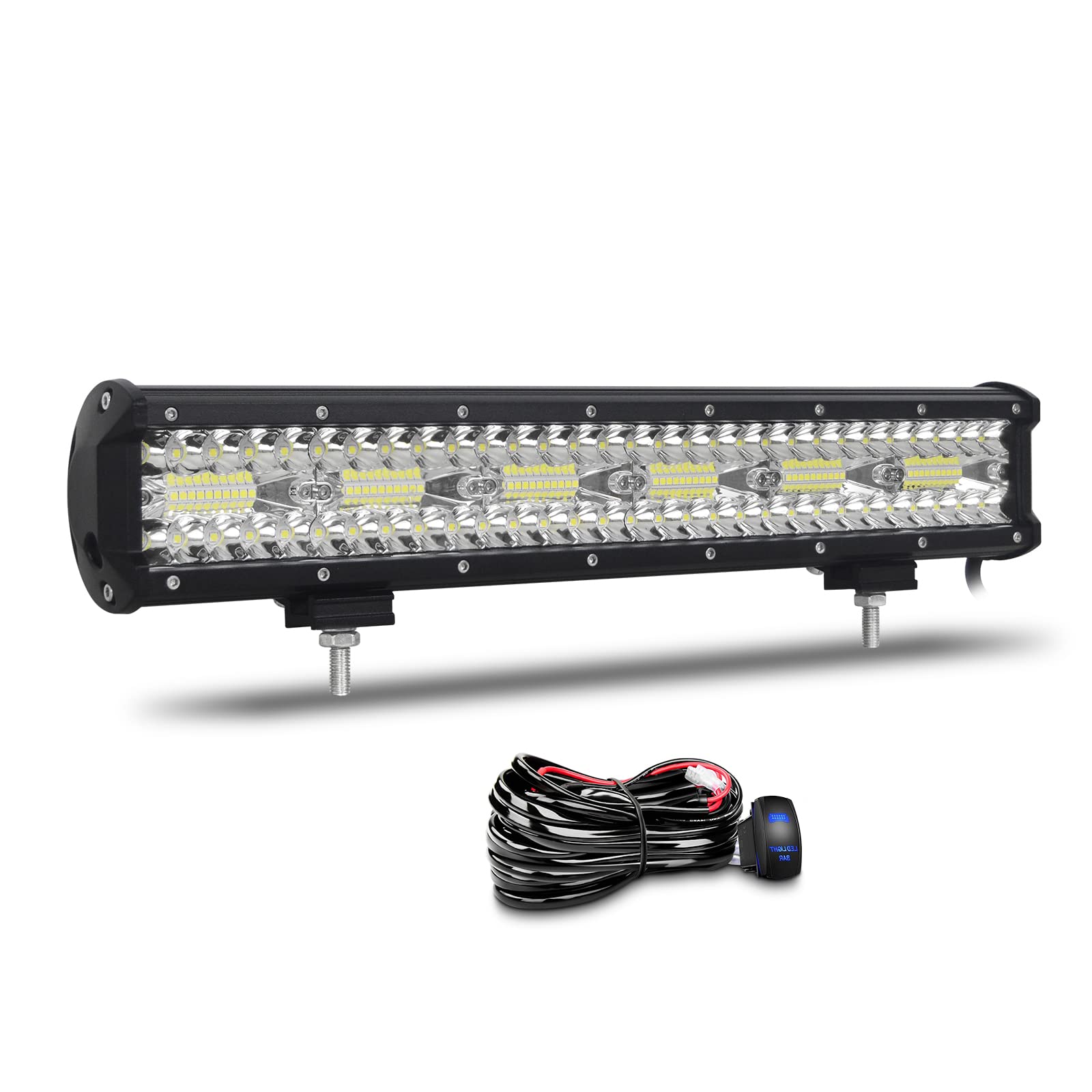 Willpower 17 Zoll 43CM 360W Led Arbeitsscheinwerfer Bar Led Scheinwerfer 12V 24V Wasserdicht Flutlicht Spot Combo Led Bar für Offroad Auto Traktor Zusatzscheinwerfer Rückfahrscheinwerfer mit Kabelbaum Willpower 17 Zoll 43CM 360W Led Arbeitsscheinwerfer Bar Led Scheinwerfer 12V 24V Wasserdicht Flutlicht Spot Combo Led Bar für Offroad Auto Traktor Zusatzscheinwerfer Rückfahrscheinwerfer mit Kabelbaum von Willpower